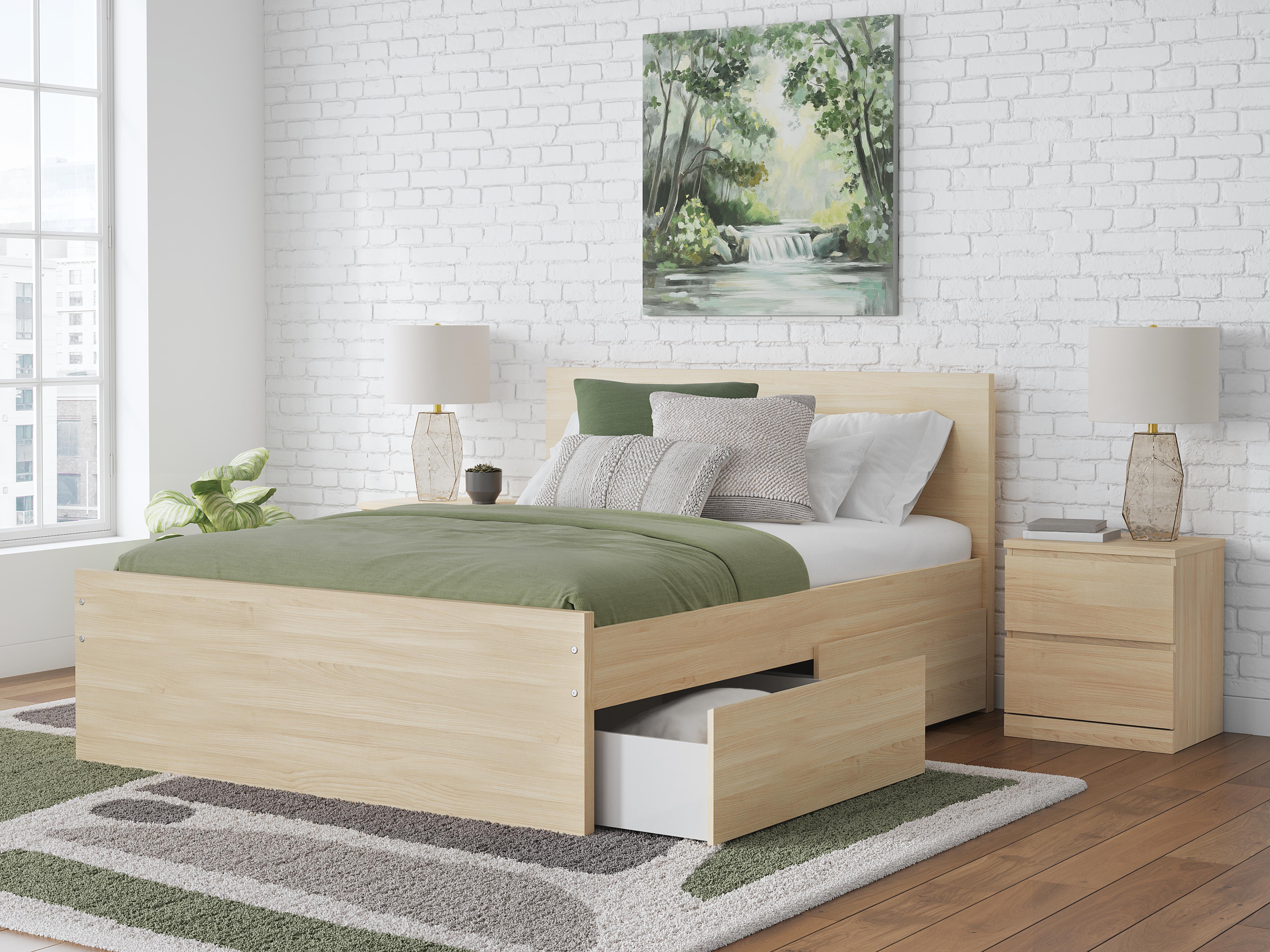 Onita Full Panel Platform Bed with 2 Side Storage - image 2