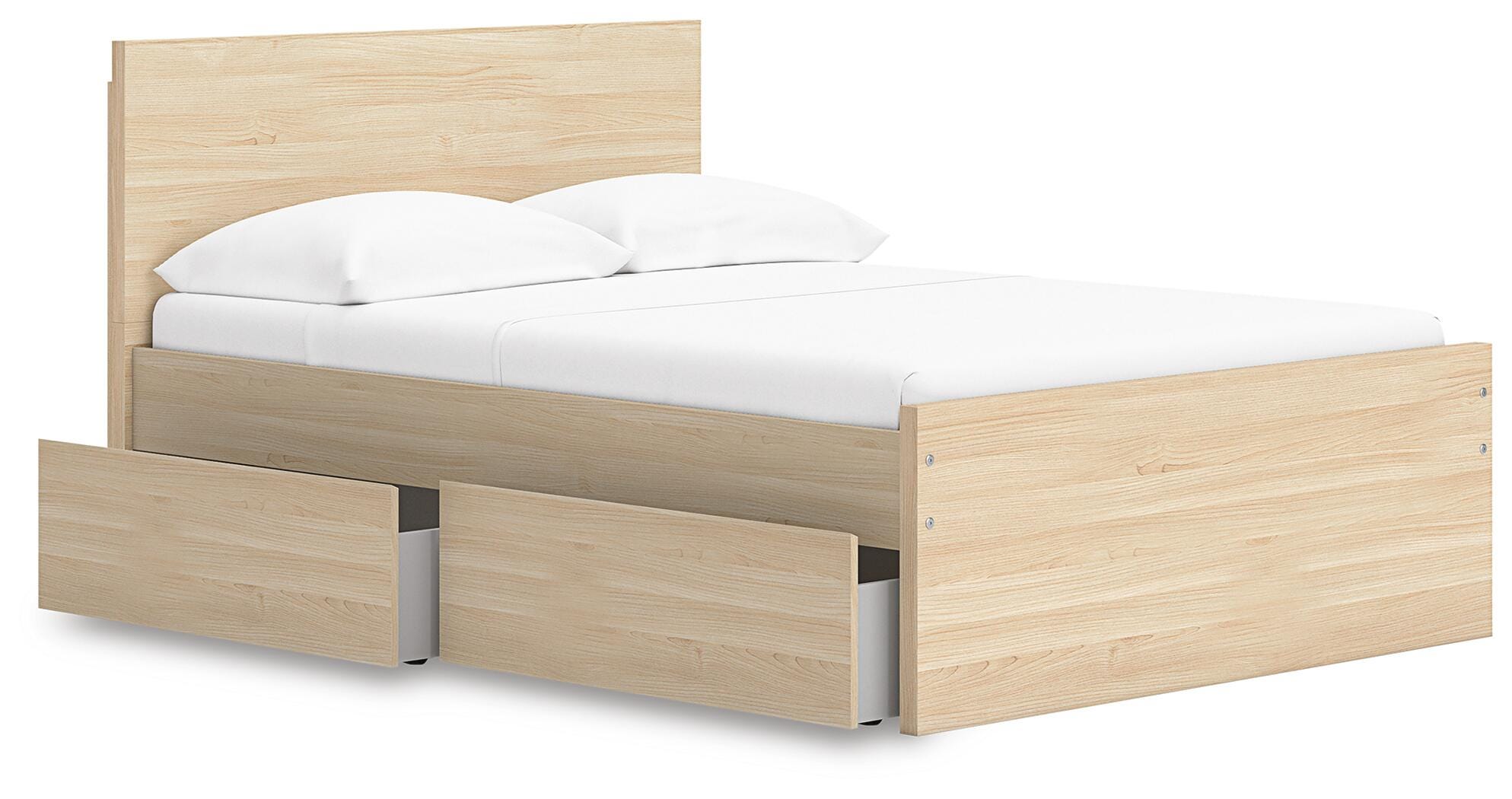 Cama de plataforma Onita con panel completo y 1 cajón de almacenamiento lateral - image 3
