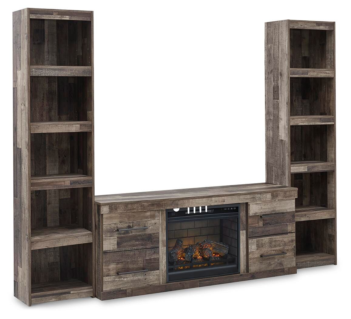 Derekson 3-Piece Entertainment Center with Electric Fireplace - image 1