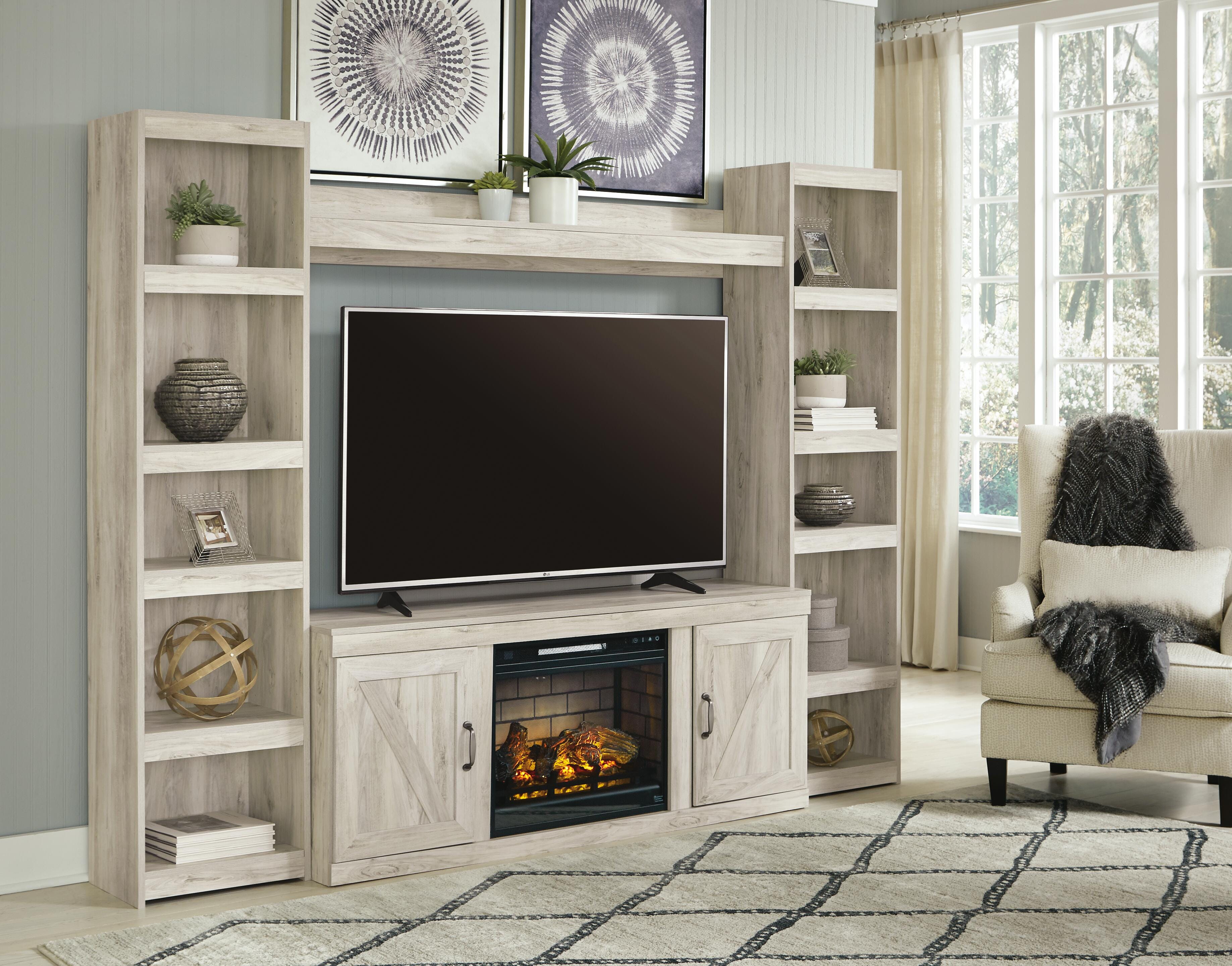 Bellaby 4-Piece Entertainment Center with Electric Fireplace, , rollover