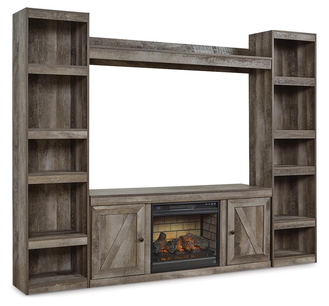 Wynnlow 4-Piece Entertainment Center with Electric Fireplace, , large