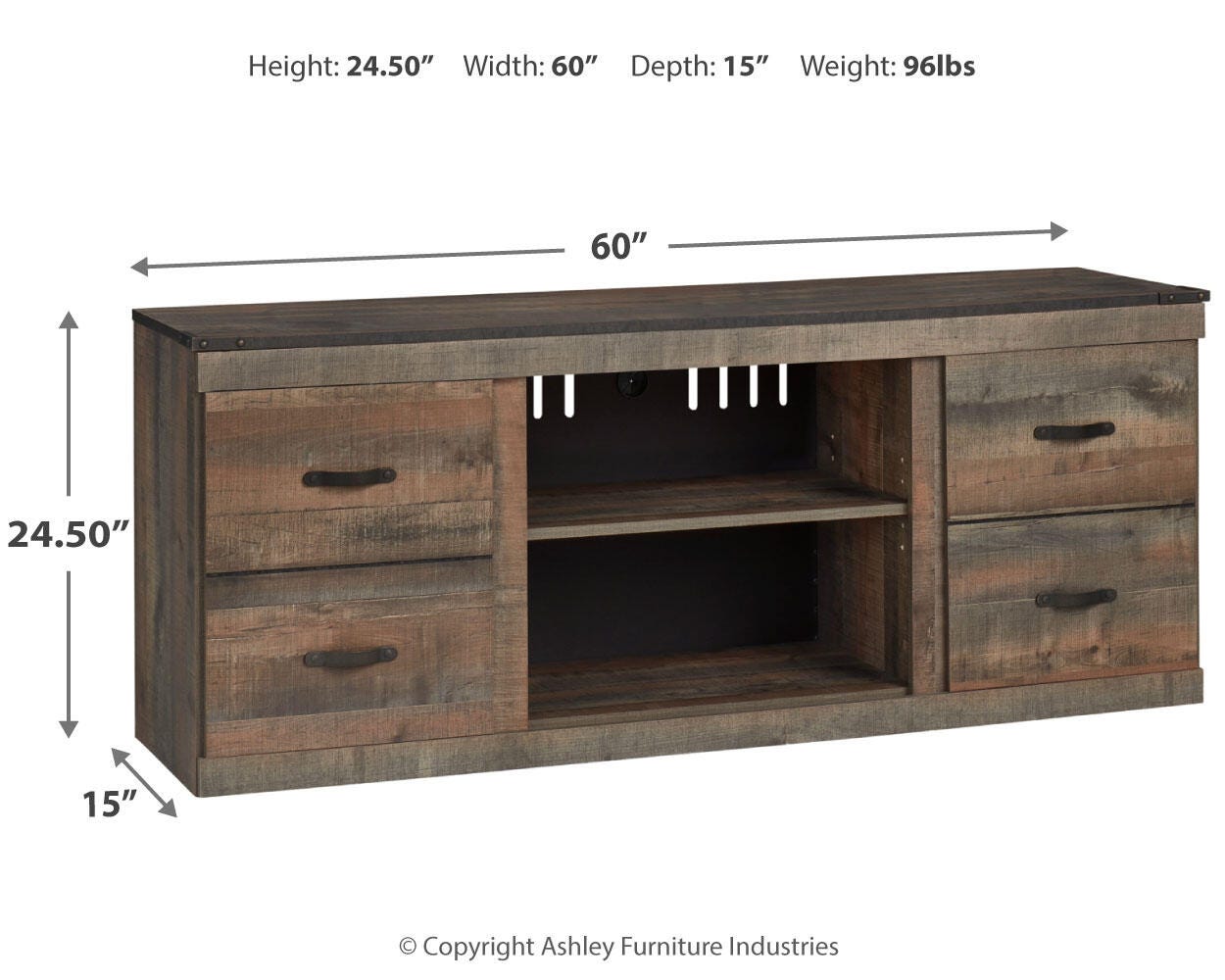 Trinell 60" TV Stand - image 7
