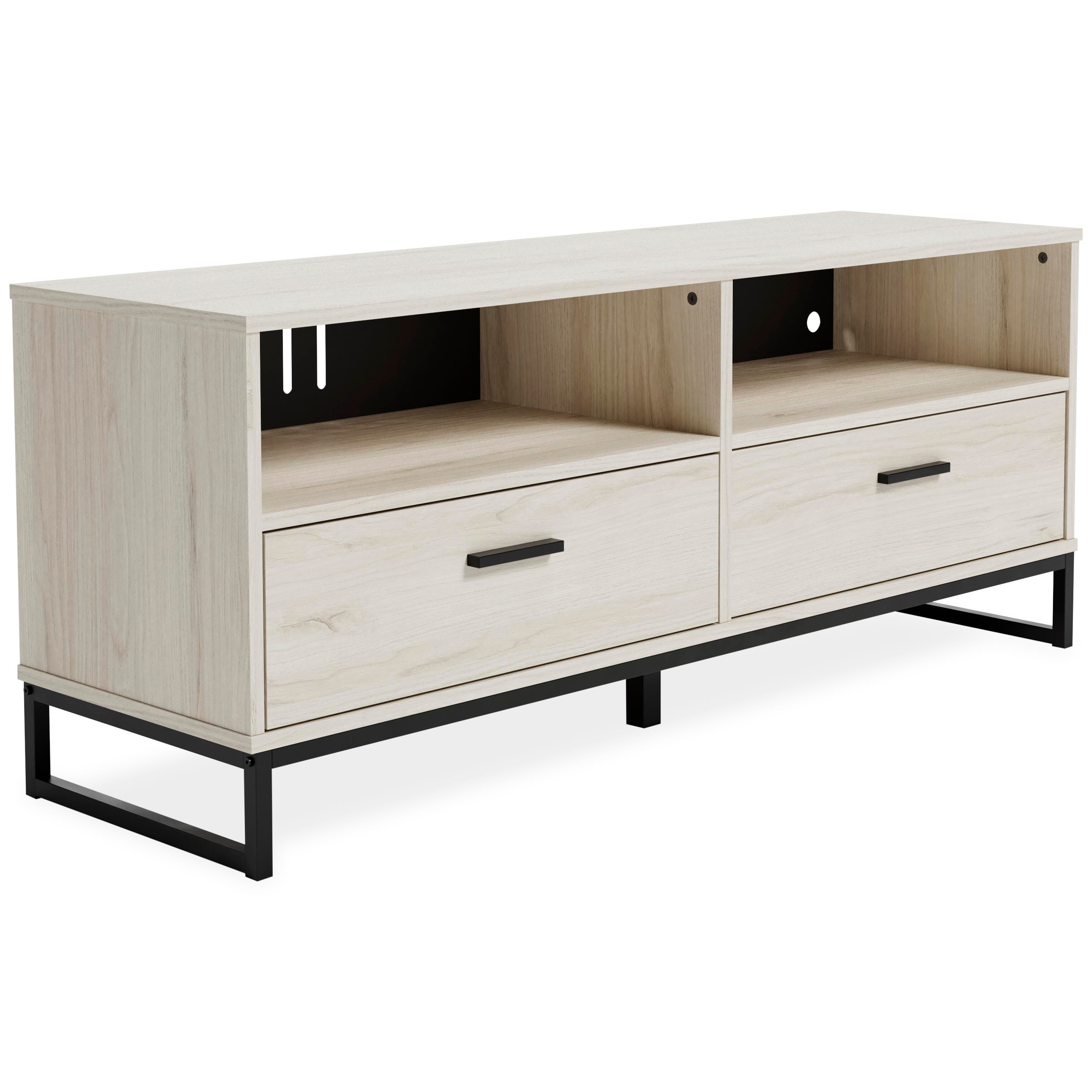 Socalle 59" TV Stand, Light Natural, large