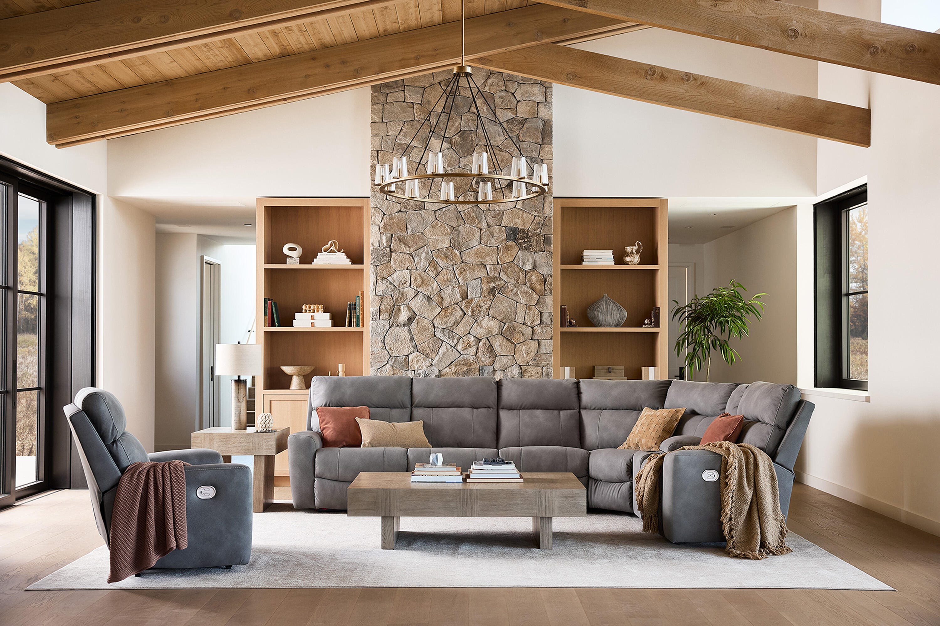 Next-Gen DuraPella Performance Fabric 6-Piece Dual Power Reclining