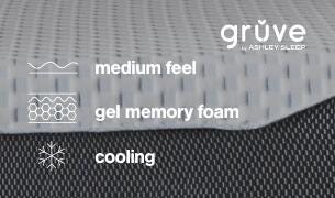 12 Inch Chime Elite Twin Memory Foam Mattress in a box, White/Gray, rollover