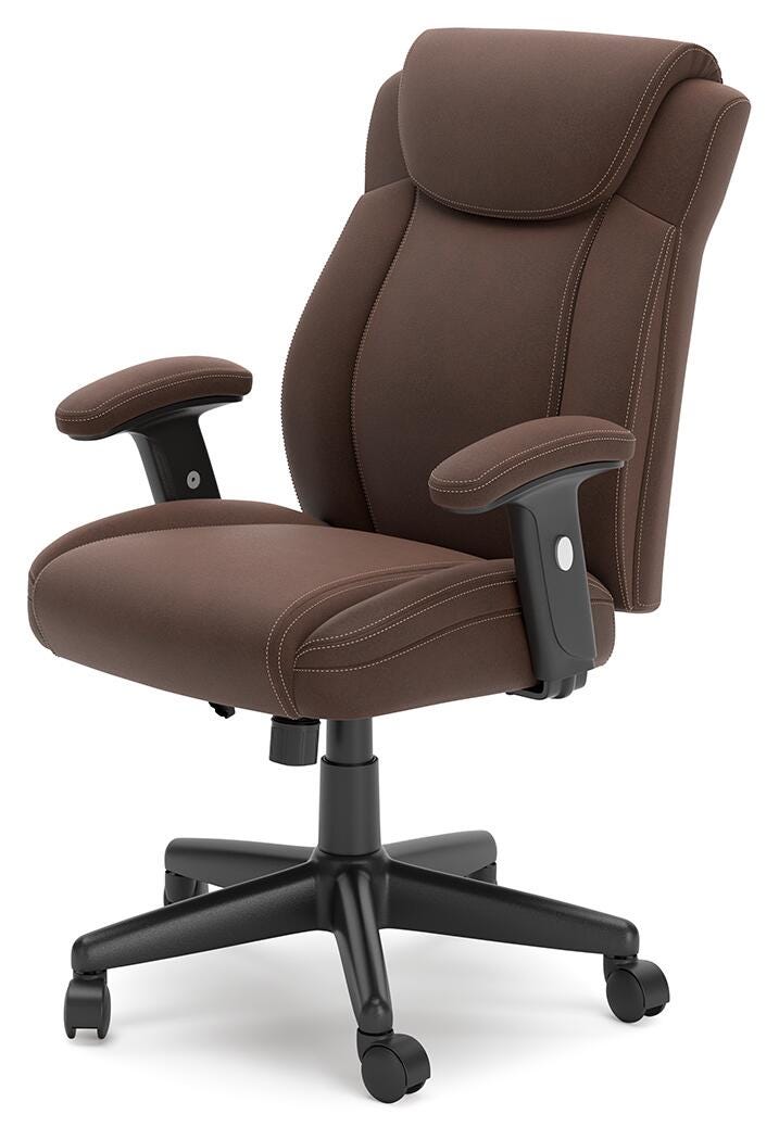 Corbindale Home Office Chair, Brown/Black, large