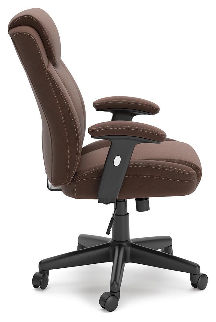 Corbindale Home Office Chair, Brown/Black, large