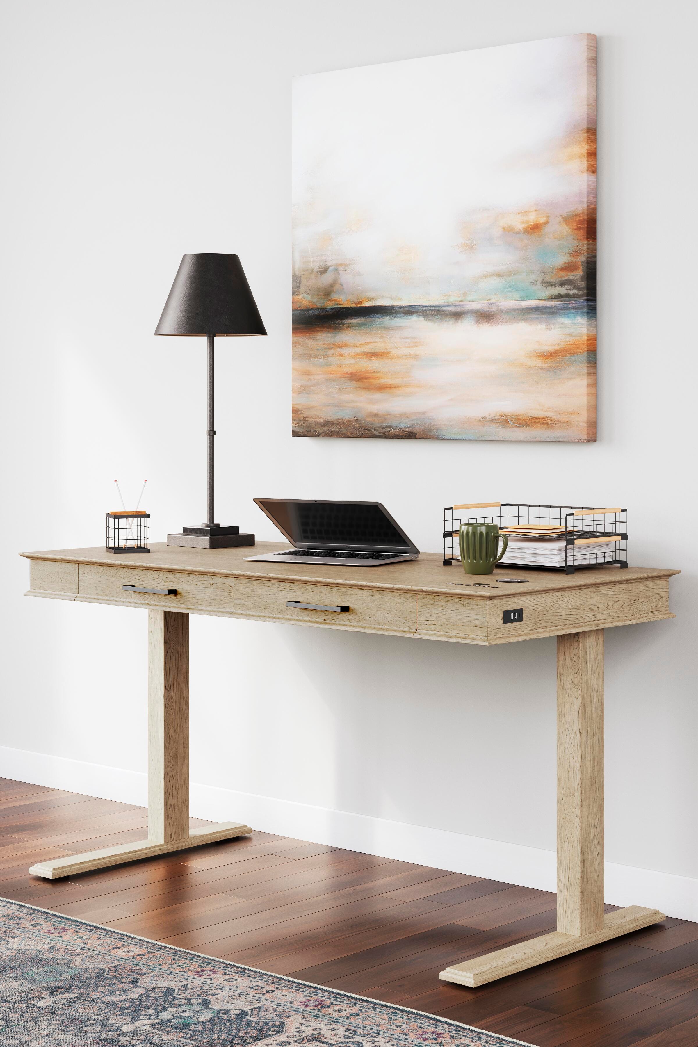 Elmferd 53" Adjustable Height Desk, , large