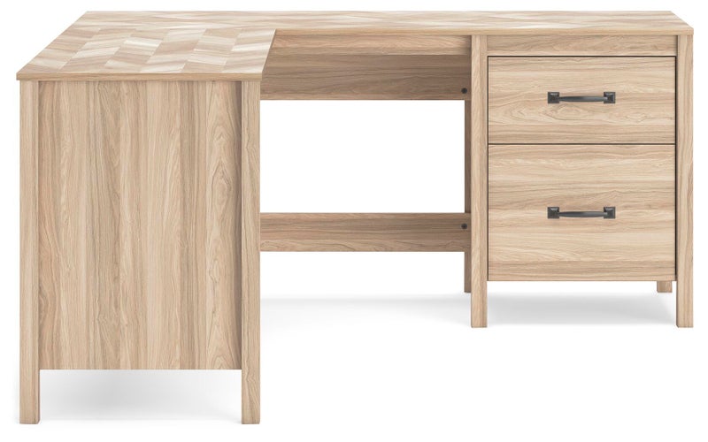 Battelle 60" Home Office Desk with Return, Tan