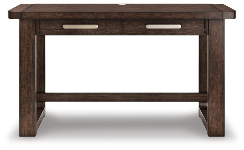 Breckington 56" Home Office Desk, Dark Brown