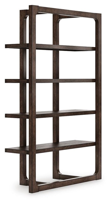 Breckington 76" Bookcase, Dark Brown