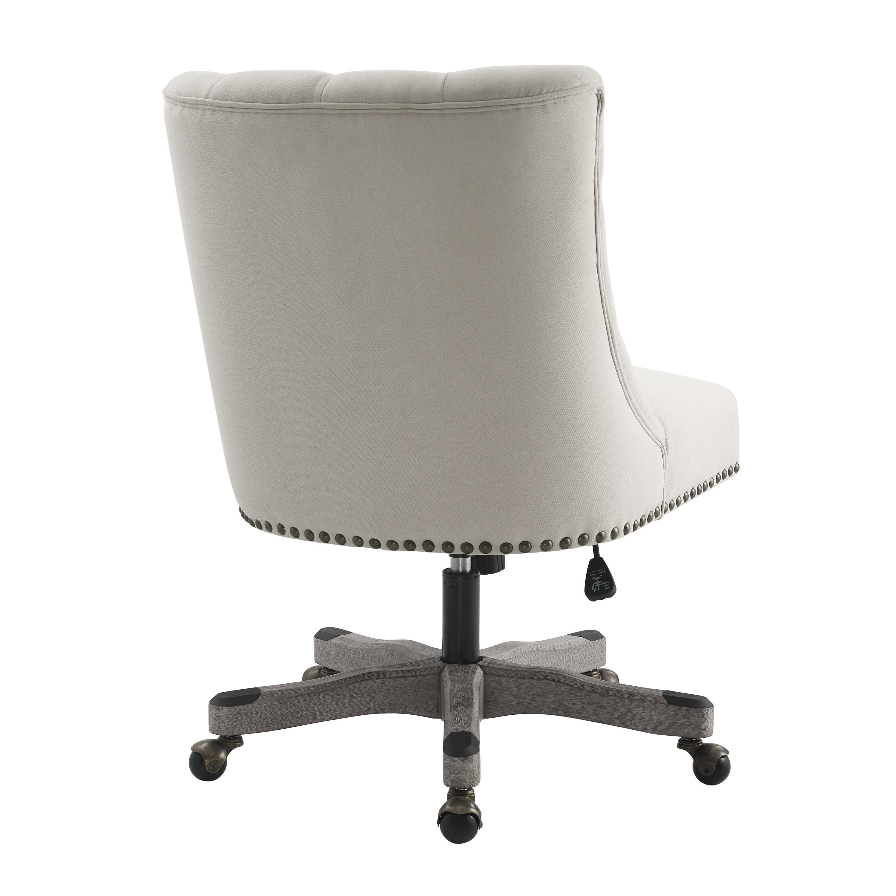 Linon Darcy Office Chair, Natural, large