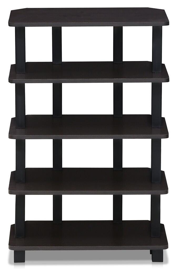 Five Shelf Corner Home Office Bookcase, , large
