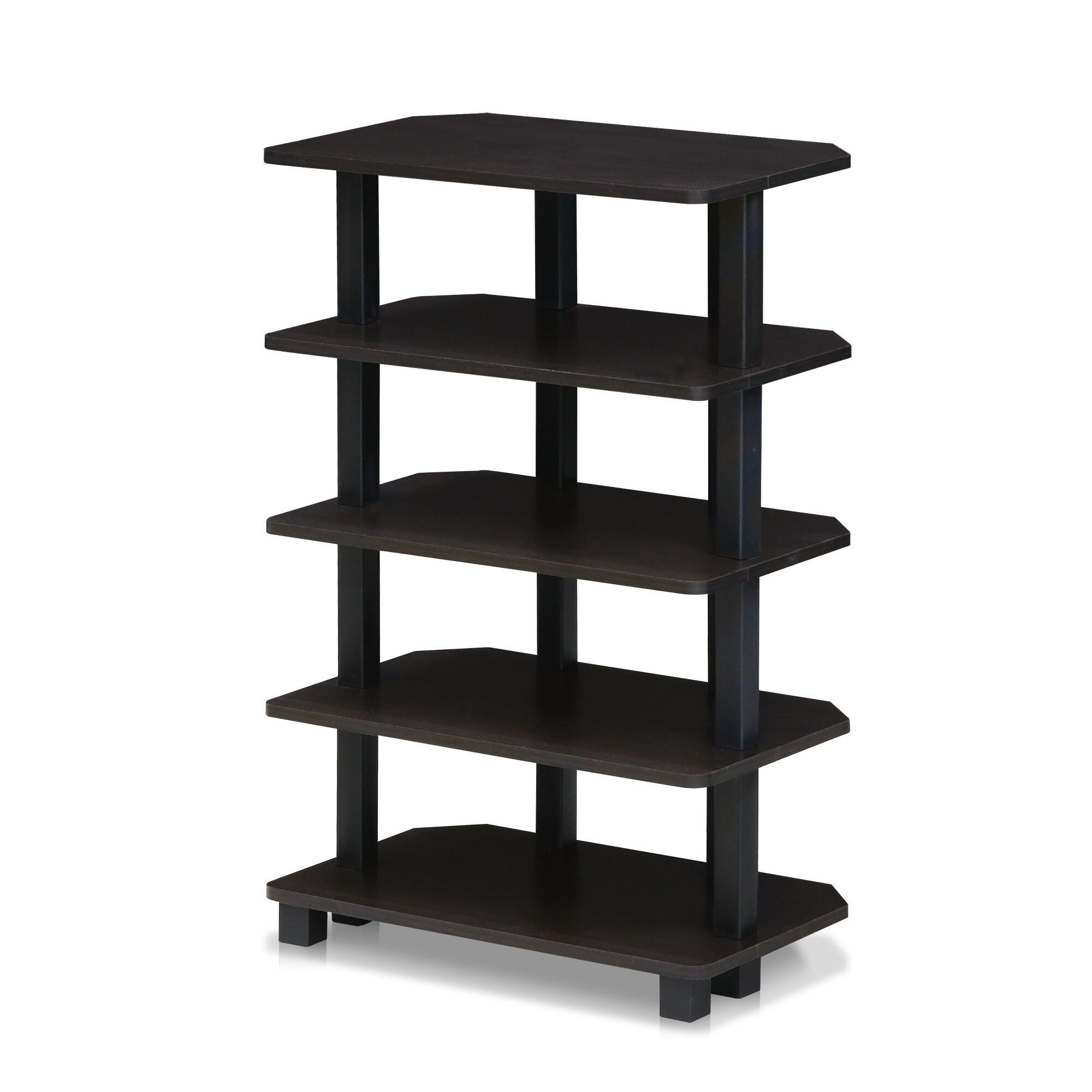 Five Shelf Corner Home Office Bookcase, , large