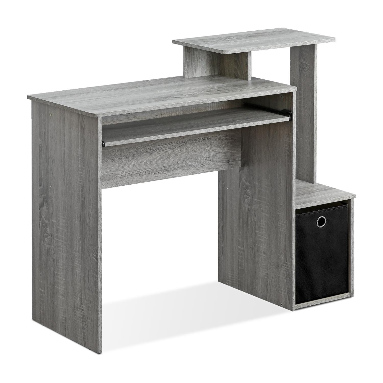 Econ Econ 39.5" Multipurpose Computer Writing Desk with Bin Drawer, French Oak