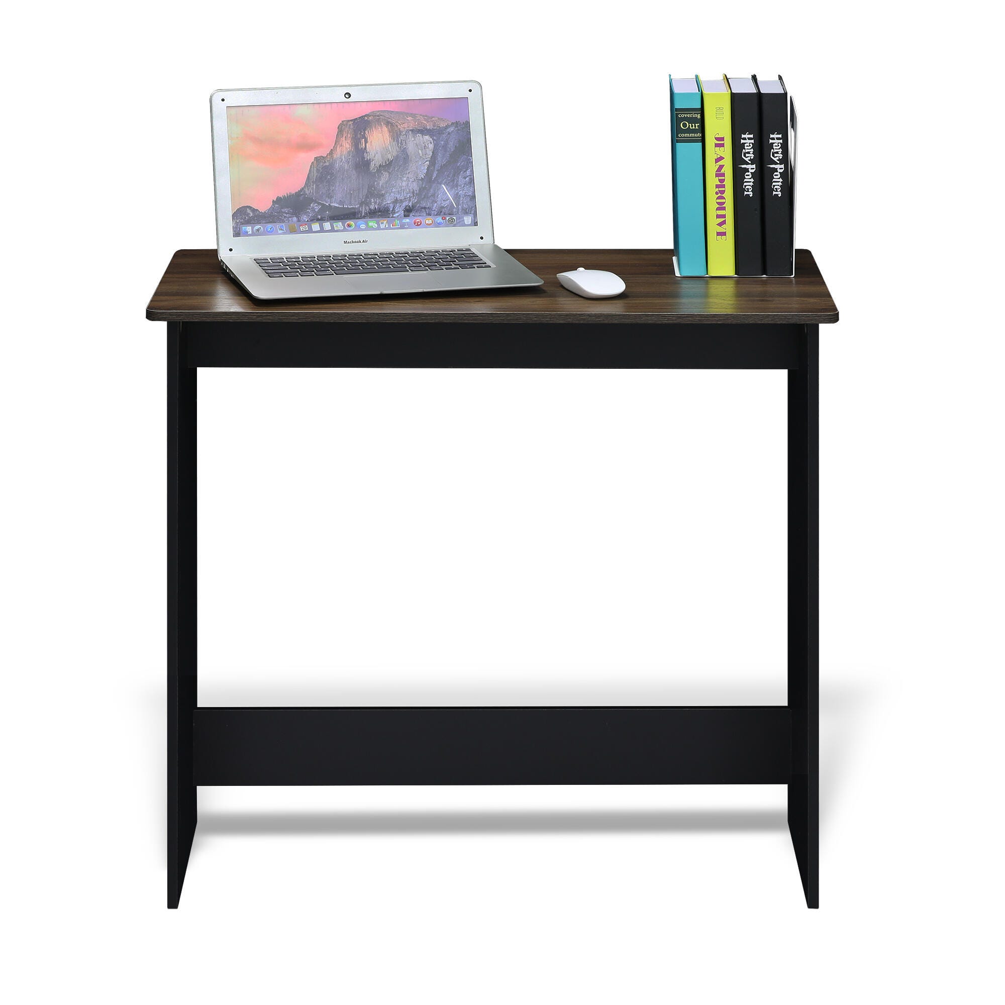 Furinno Simplistic 35" Home Office Desk, Brown, large