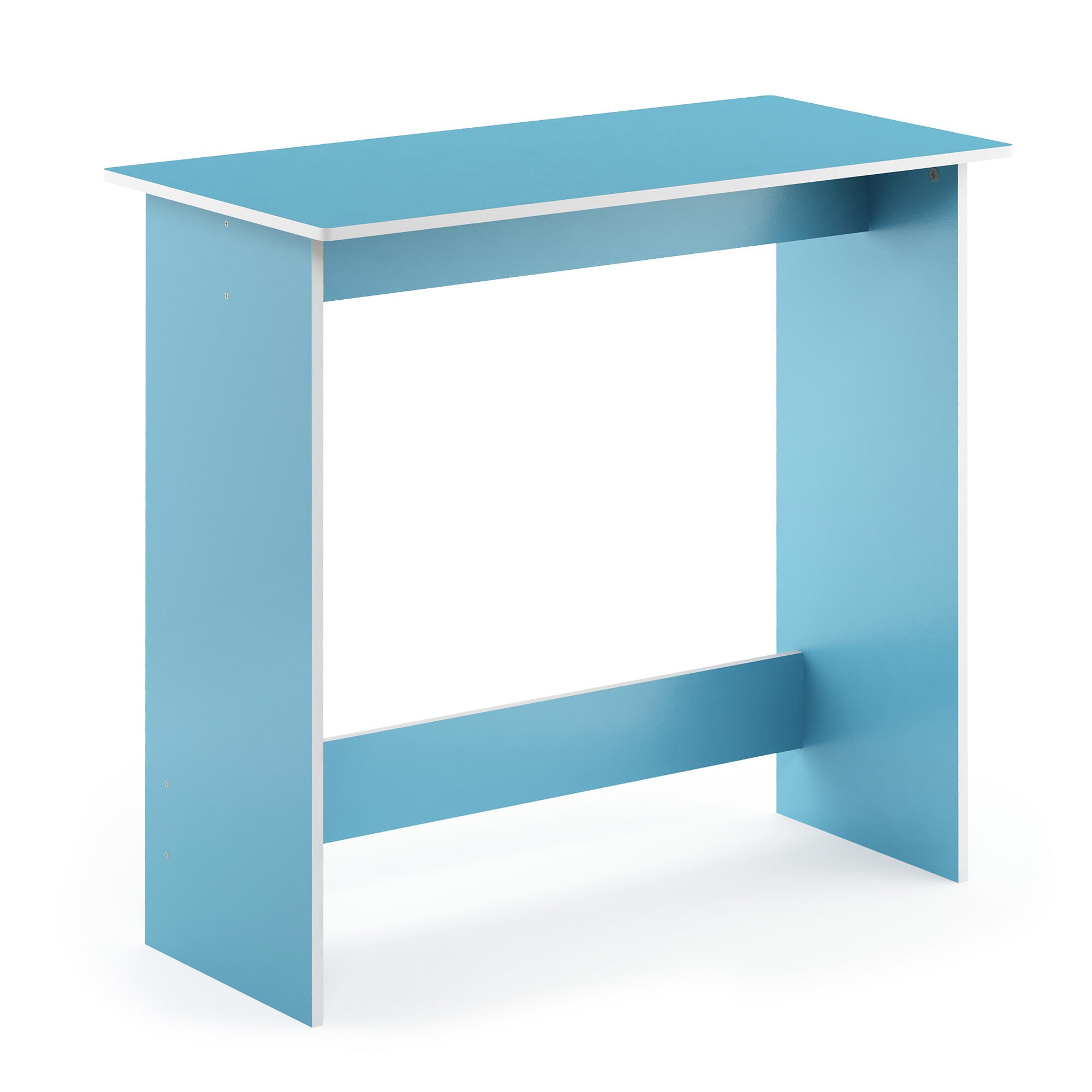 Furinno Simplistic 35" Home Office Desk, Blue, large