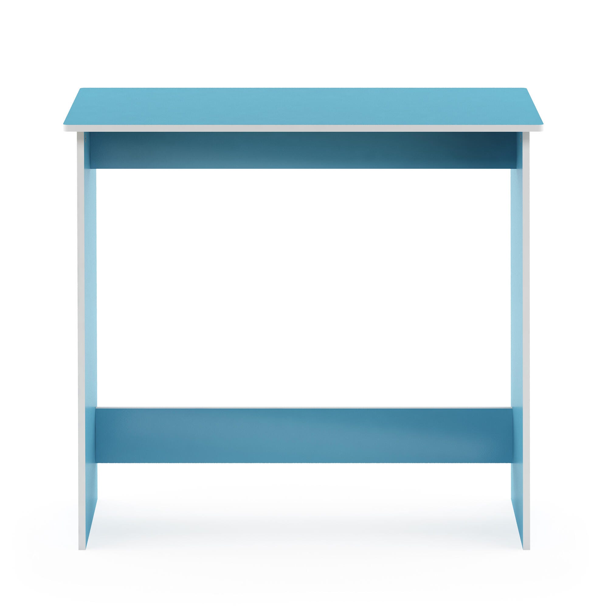 Furinno Simplistic 35" Home Office Desk, Blue, large
