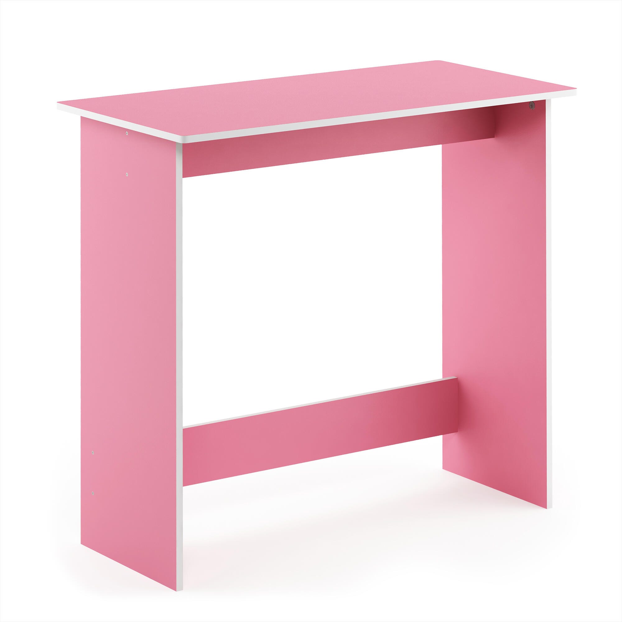 Simplistic Simplistic 35" Home Office Desk, Pink, large