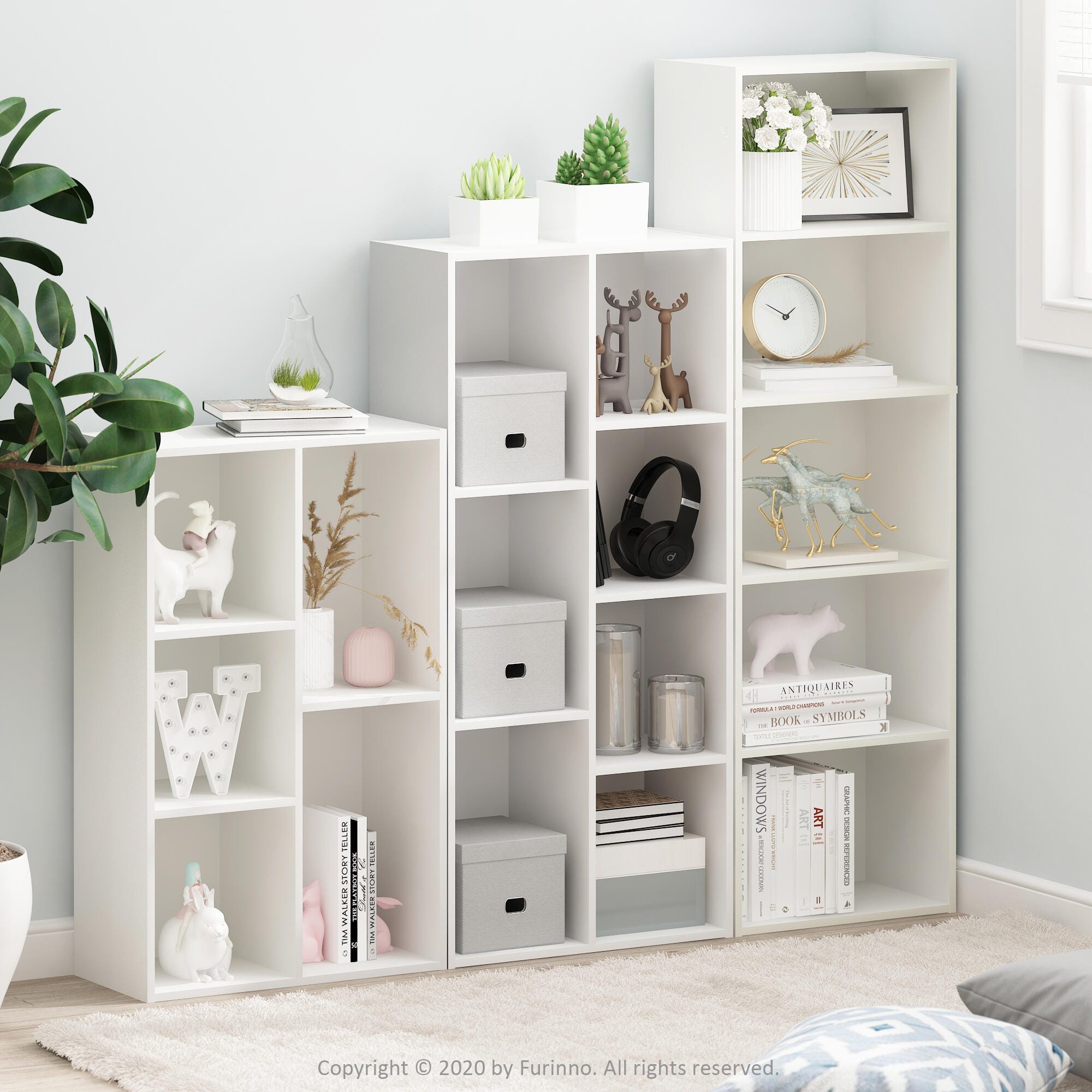 Reed 7-Cube Reversible Open Shelf | Ashley