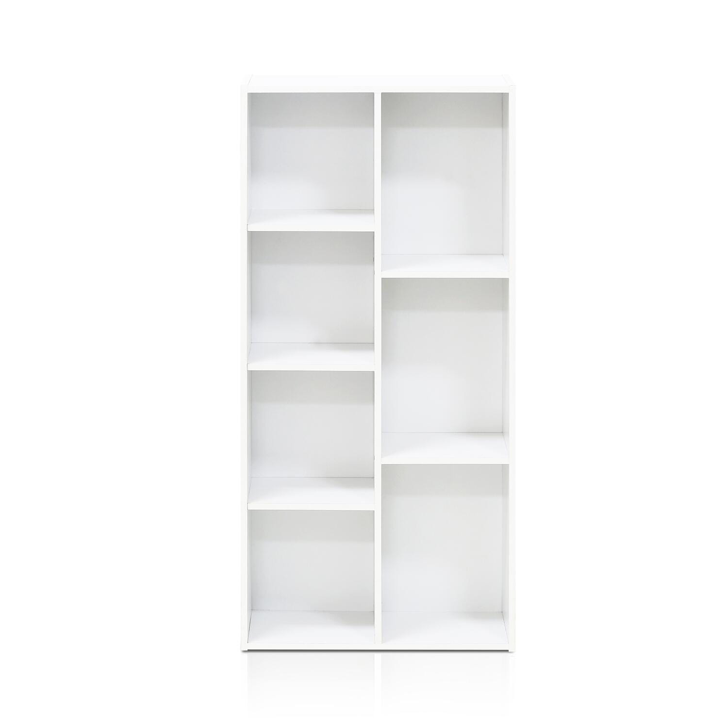 Luder 7-Cube Reversible Open Shelf, White, large