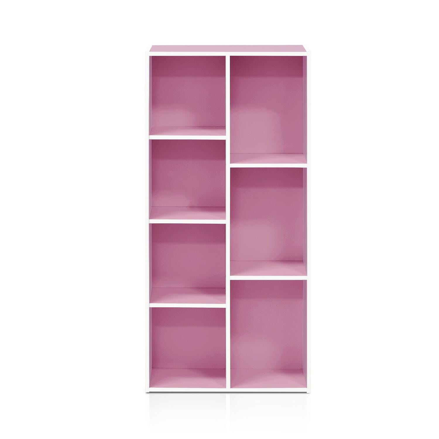 Luder 7-Cube Reversible Open Shelf, Pink, large