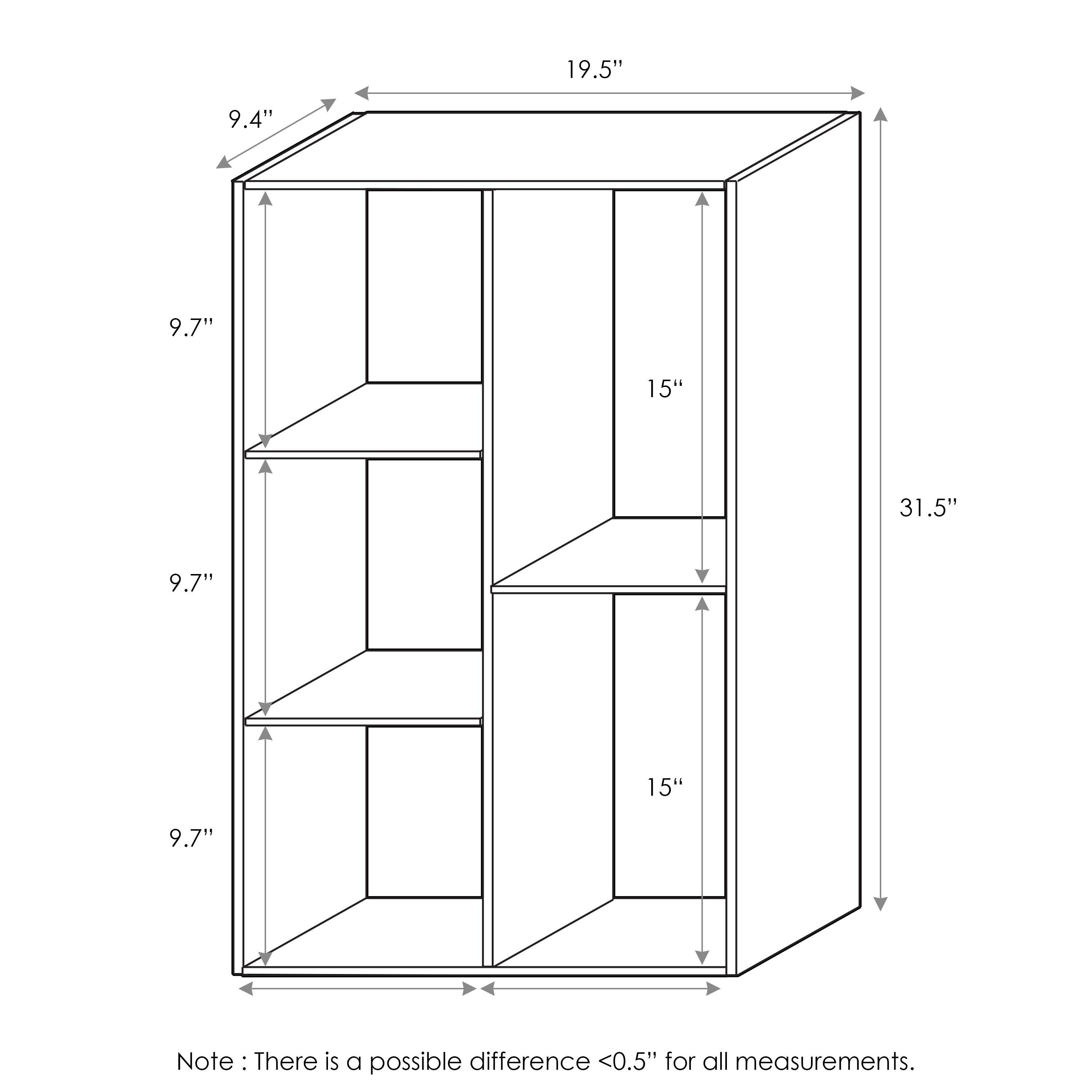 Luder 5-Cube Reversible Open Shelf, , large