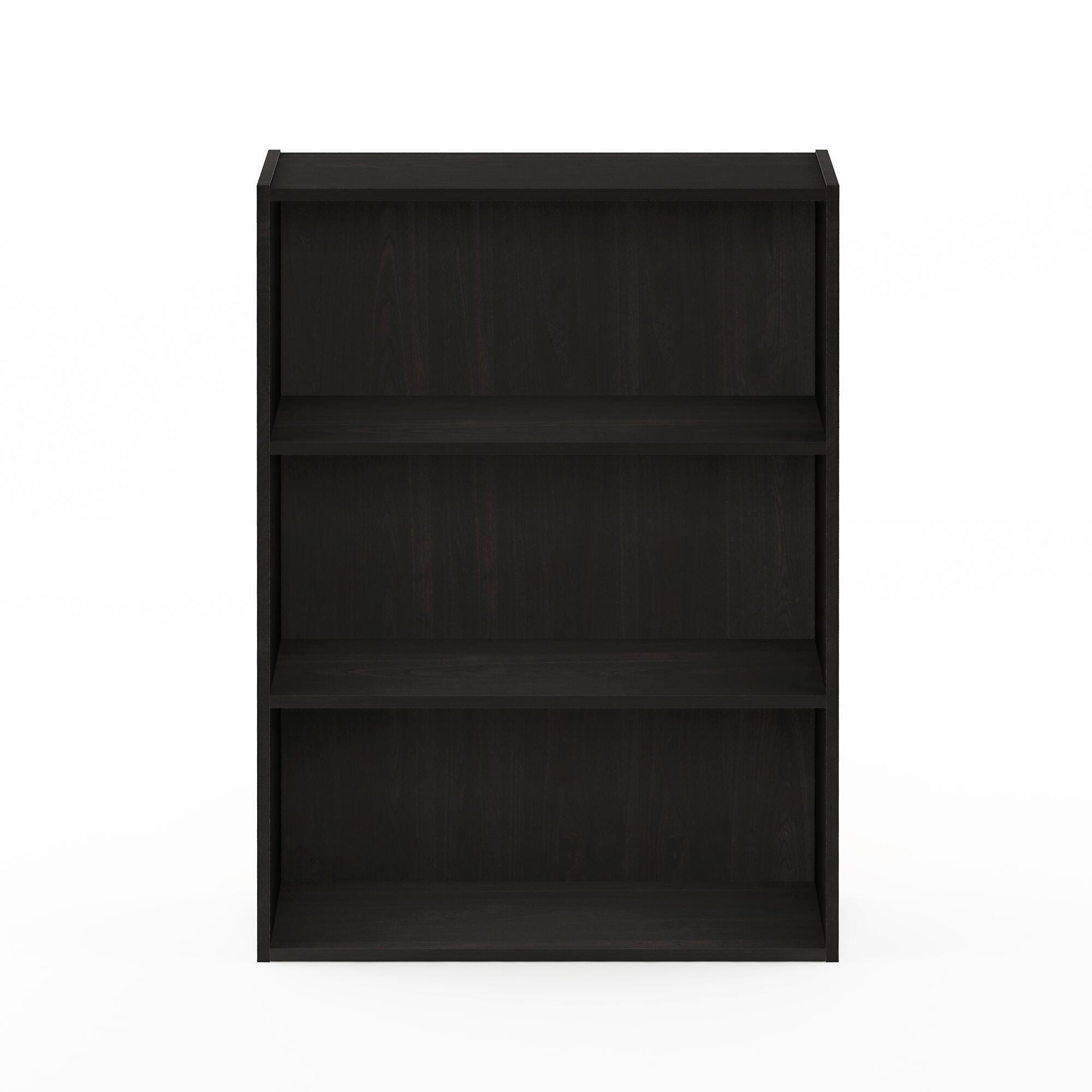 Pasir Pasir 3-Tier Open Shelf, Dark Brown, large