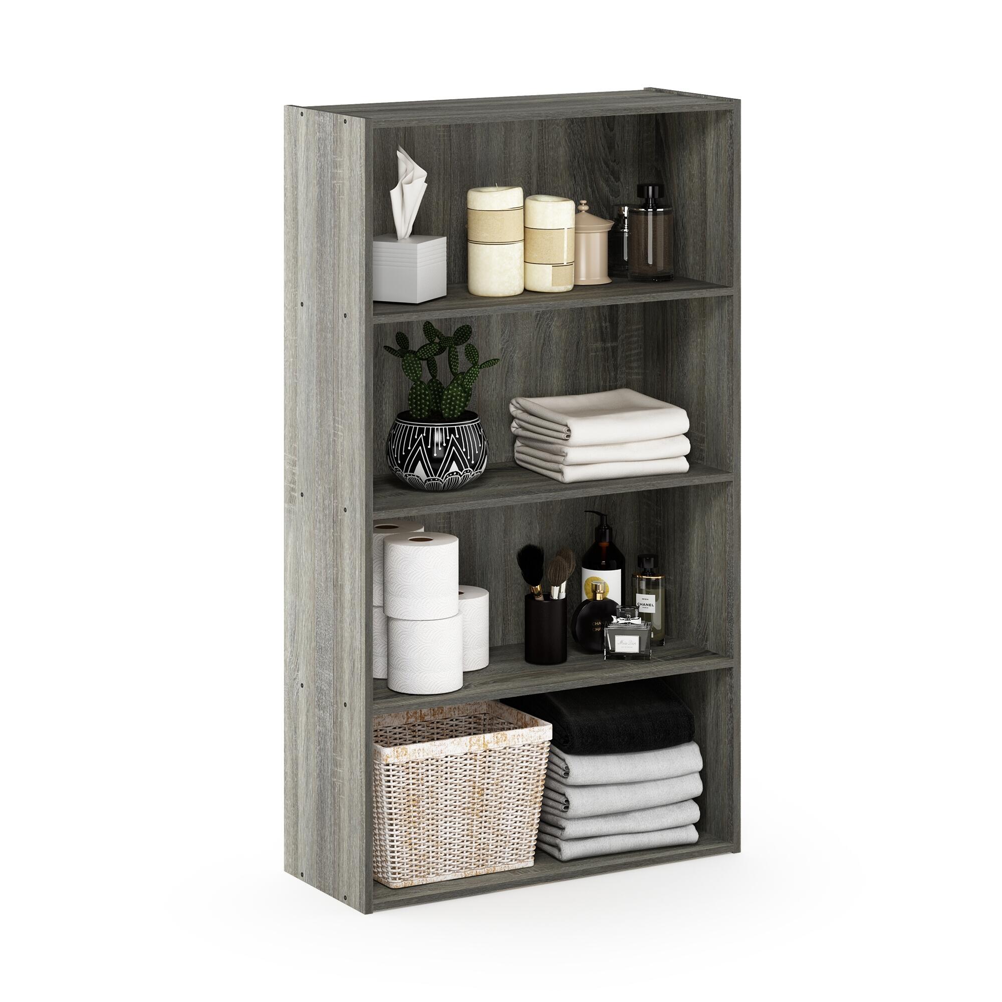 Pasir 4 Tier Open Shelf, Gray, large