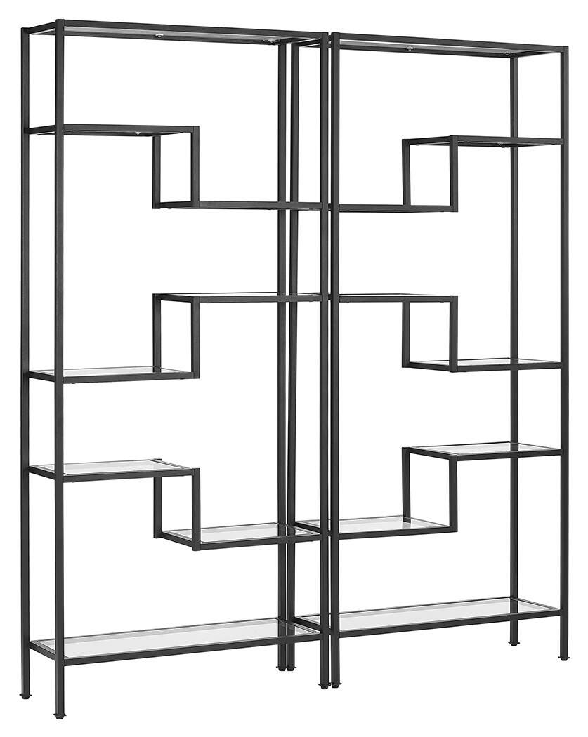 Crosley Sloane 2-piece Etagere Set, Black, large