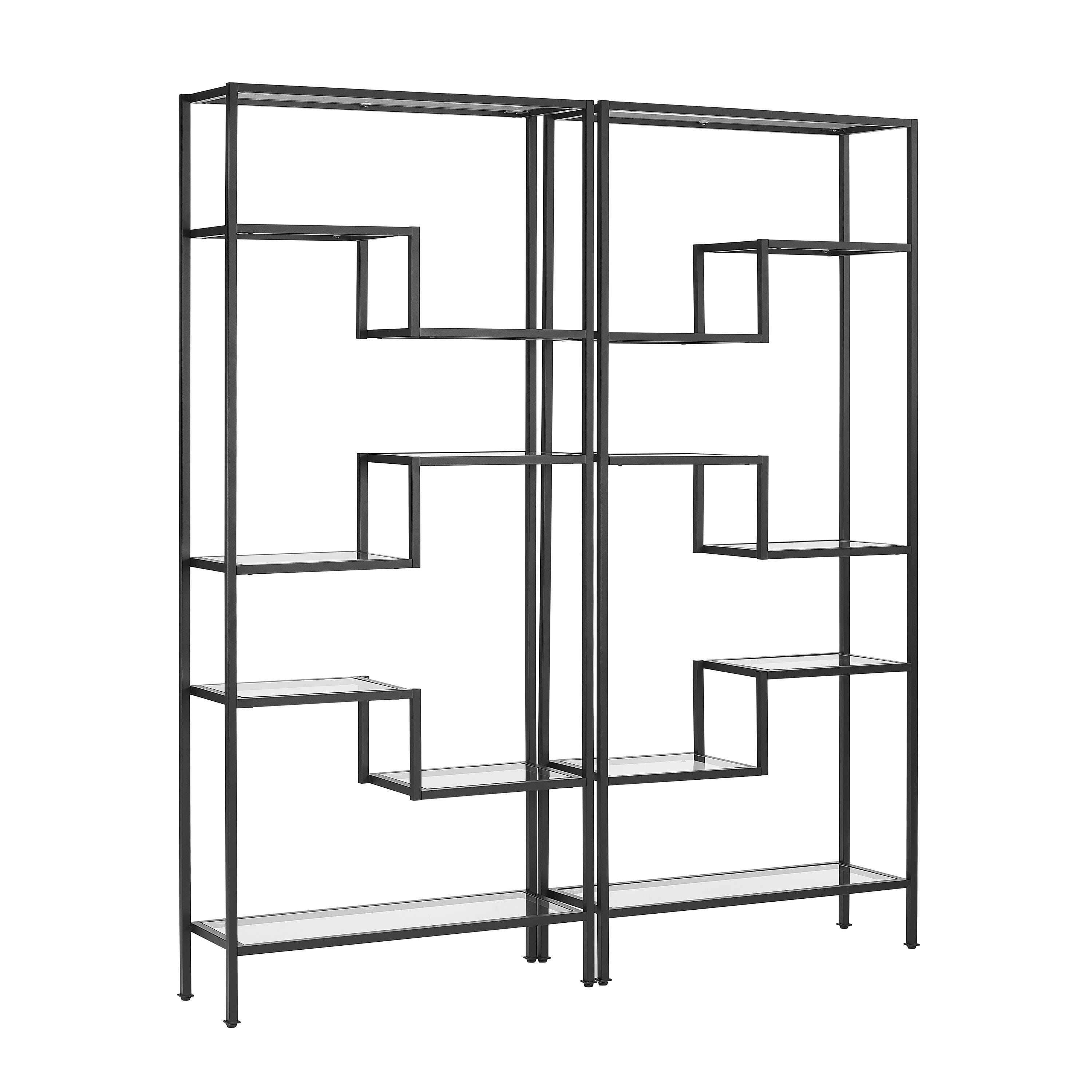Crosley Sloane 2-piece Etagere Set, Black, large