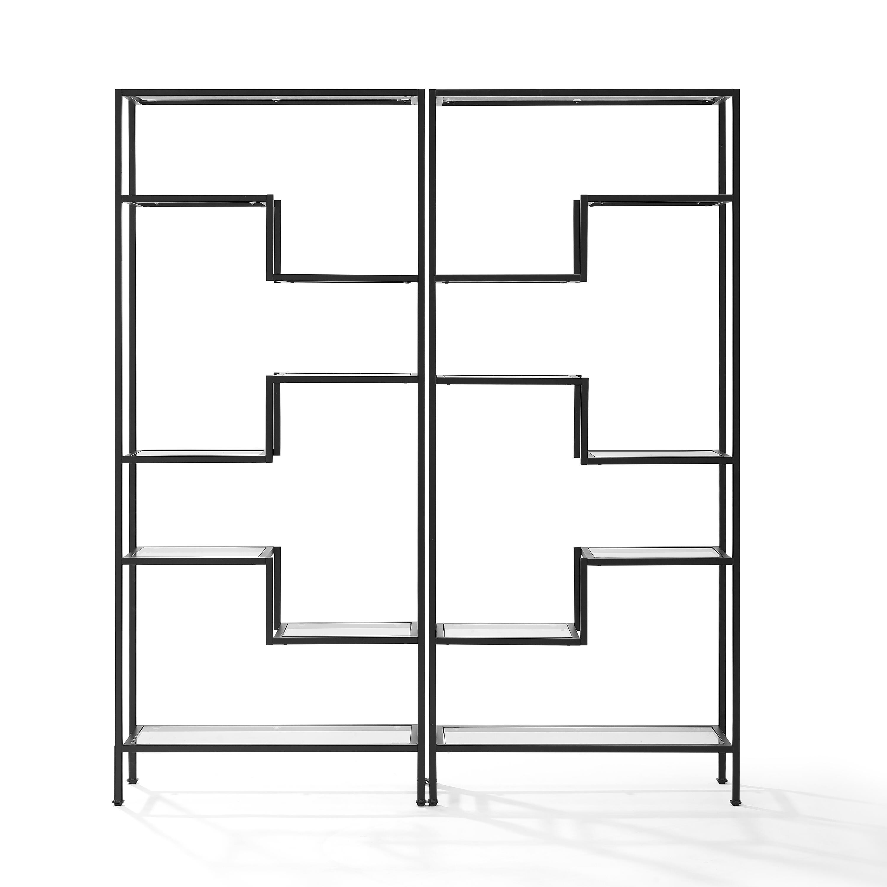 Crosley Sloane 2-piece Etagere Set, Black, large