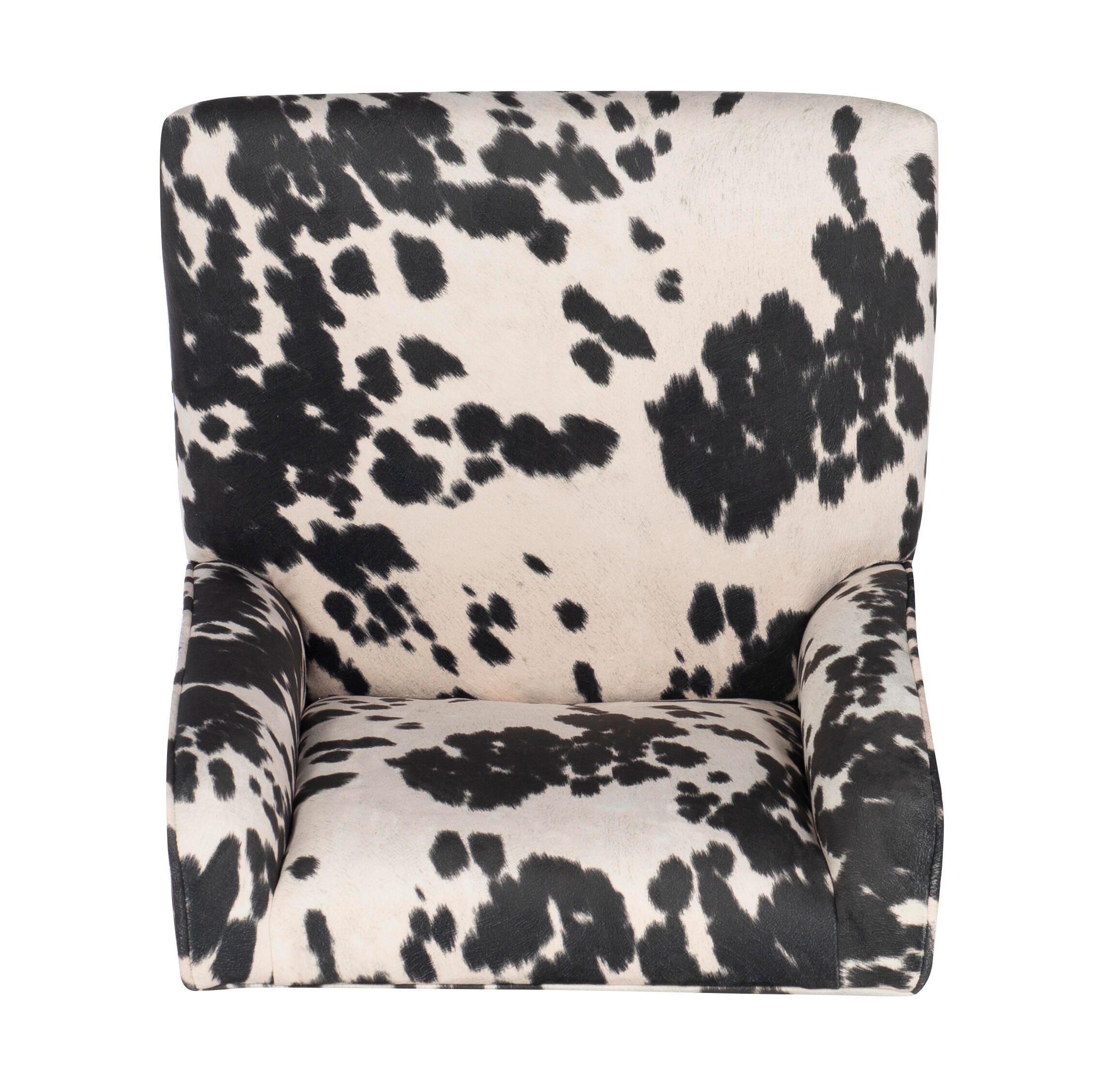Linon Draper Office Chair, Black/White, large