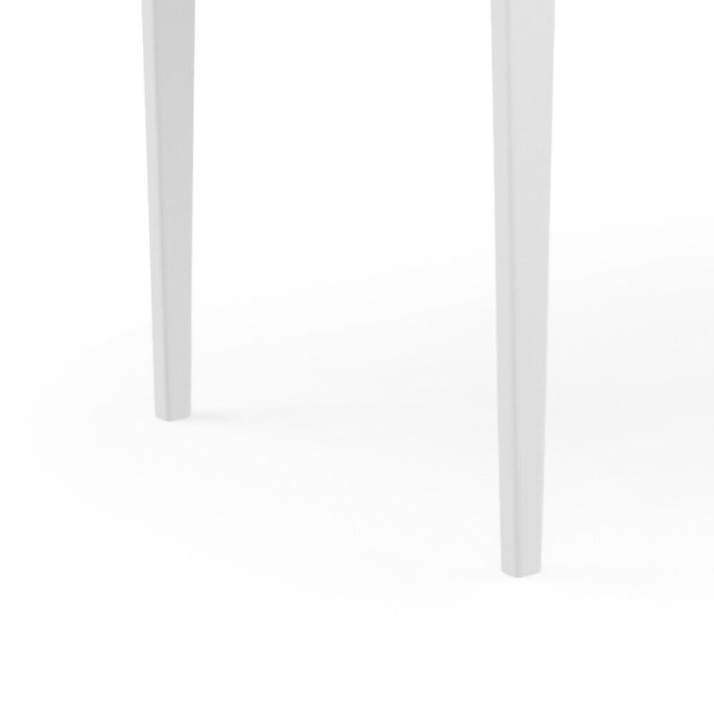 Simpli Home Harper Solid Hardwood Mid Century Modern 60" Desk, White, large