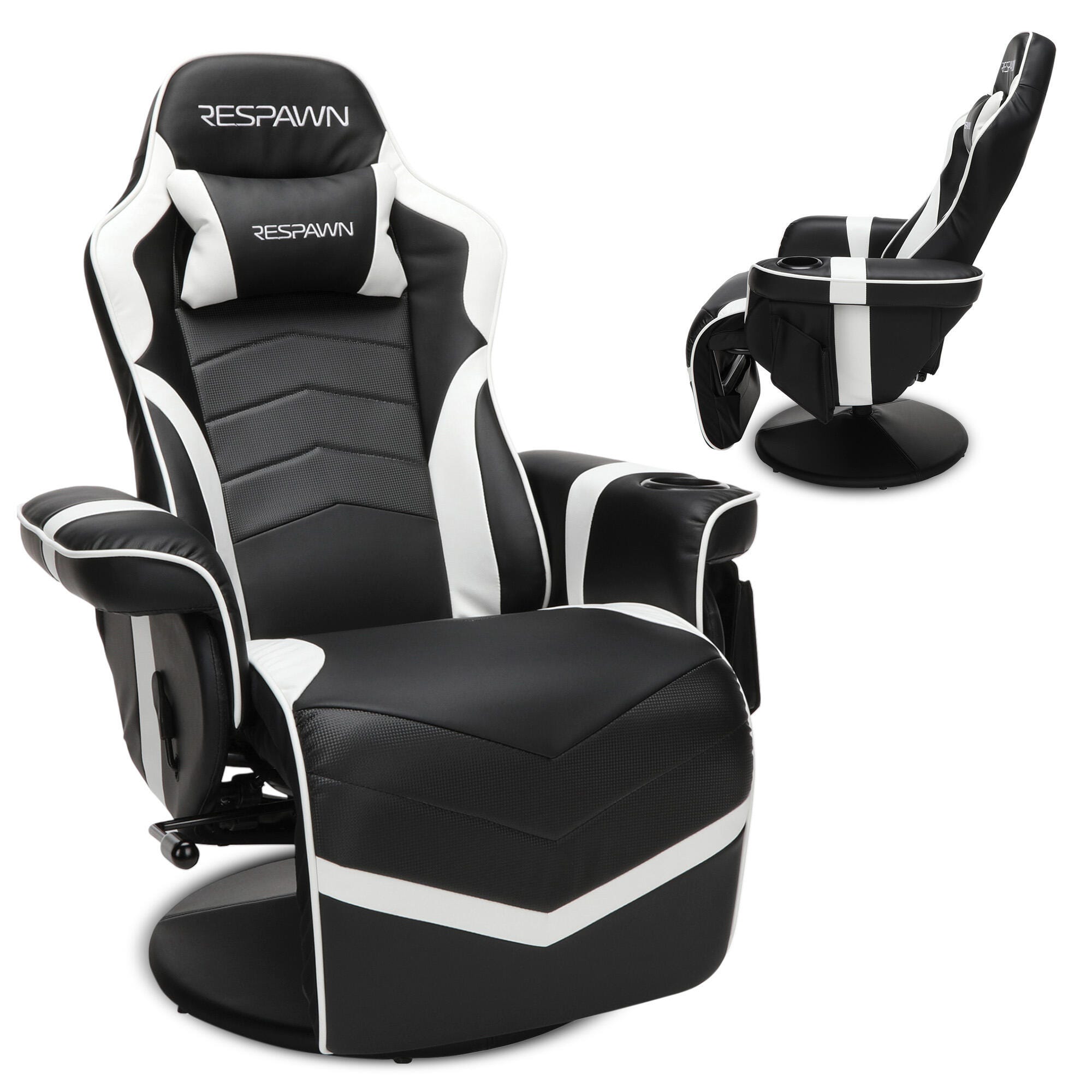 RESPAWN 900 Gaming Recliner, White, large