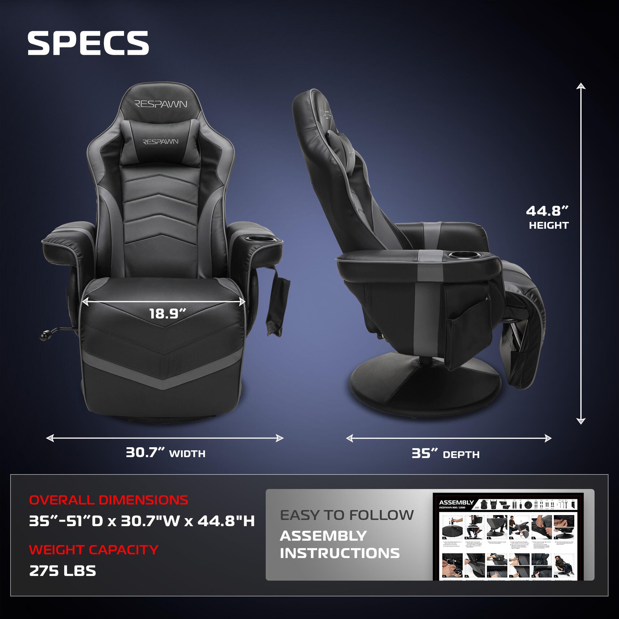 RESPAWN 900 Gaming Recliner | Ashley