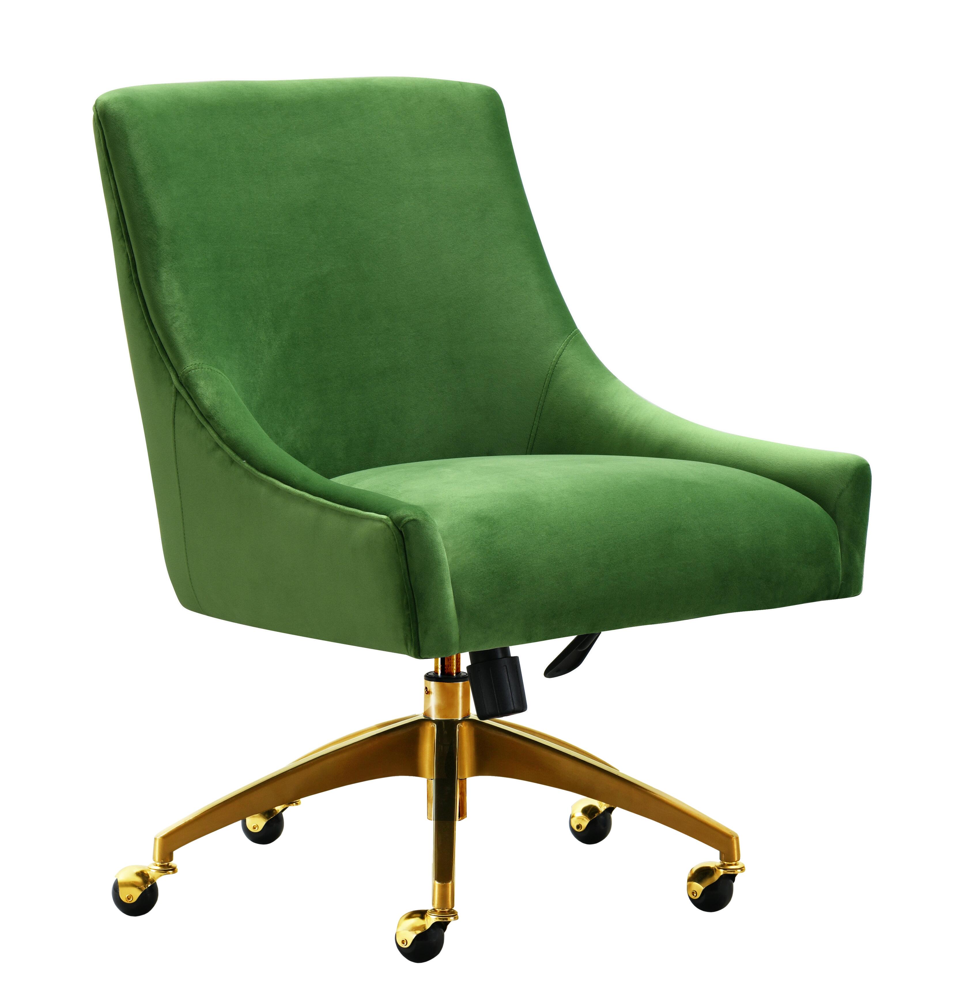 TOV Furniture Office Swivel Chair, Green, large