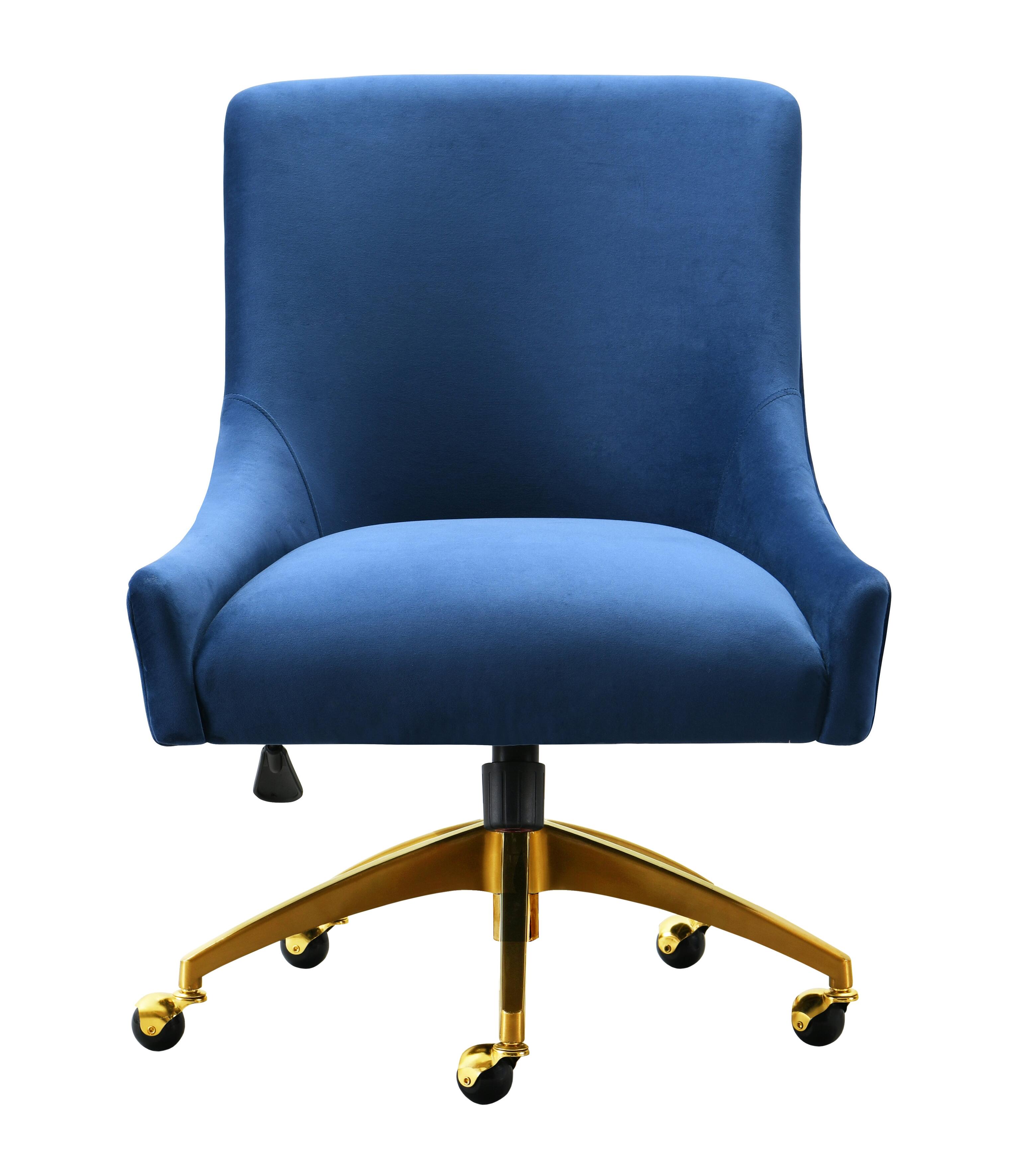 TOV Furniture Office Swivel Chair, Blue, large