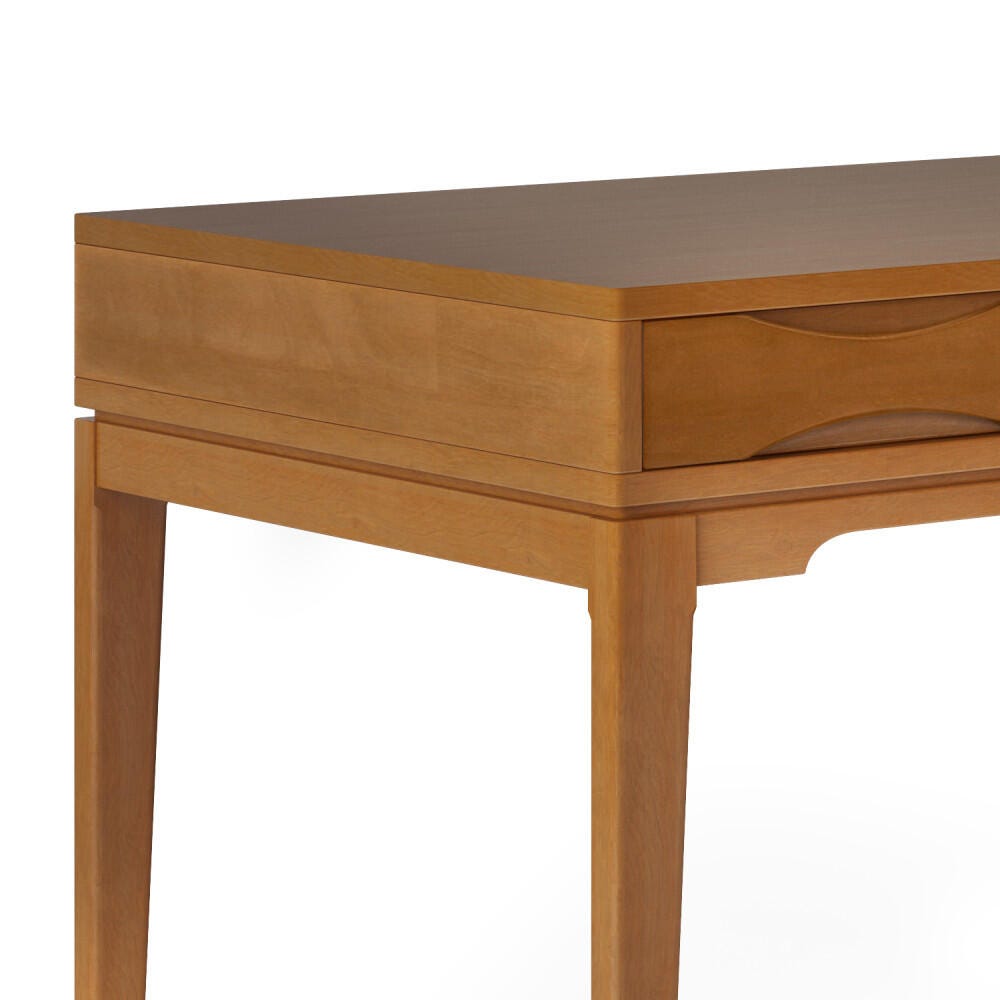 Harper Solid Hardwood 60" Desk, Brown, large