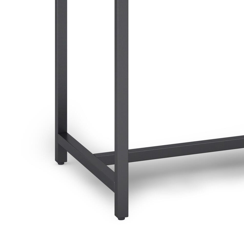 Banting Solid Wood Modern Industrial 60" Desk, White, large