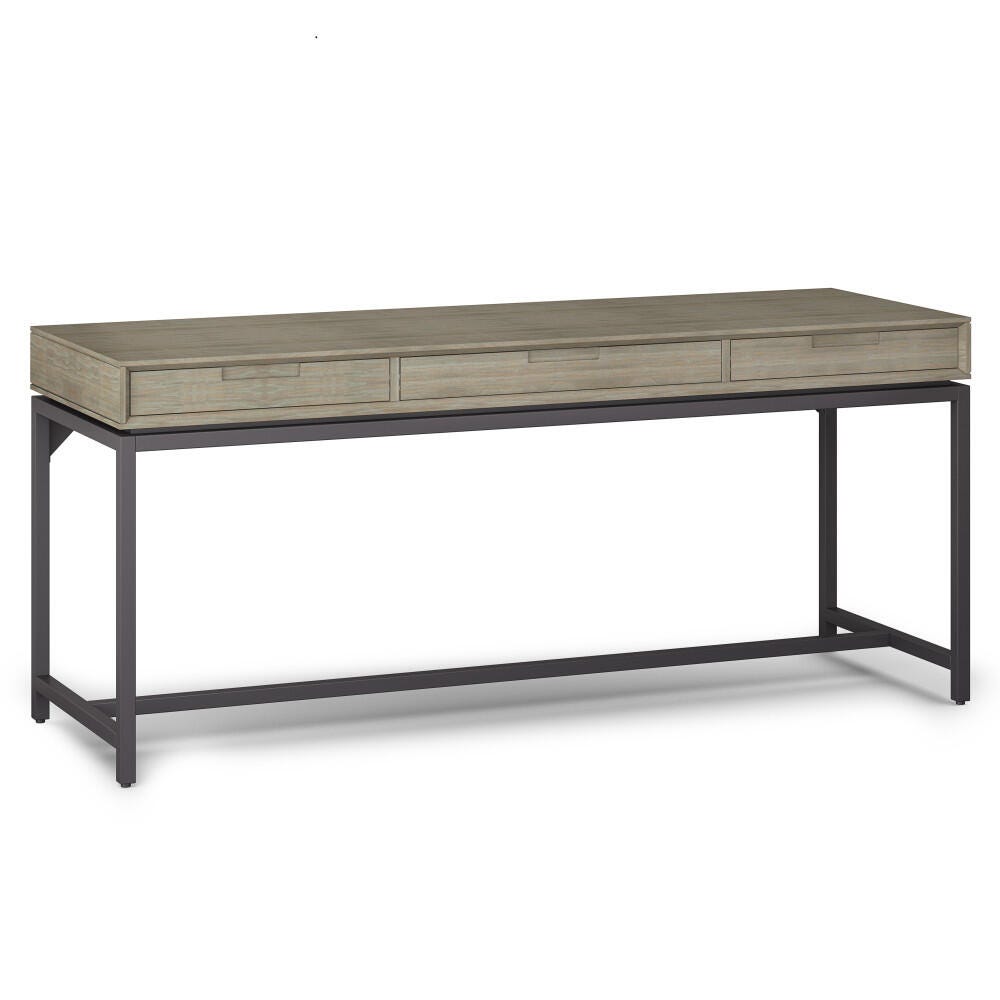 Simpli Home Banting 72" Desk, Gray, large