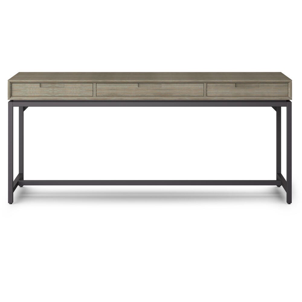 Simpli Home Banting 72" Desk, Gray, large