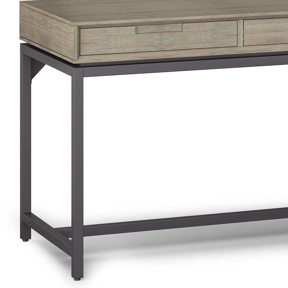 Simpli Home Banting 72" Desk, Gray, large
