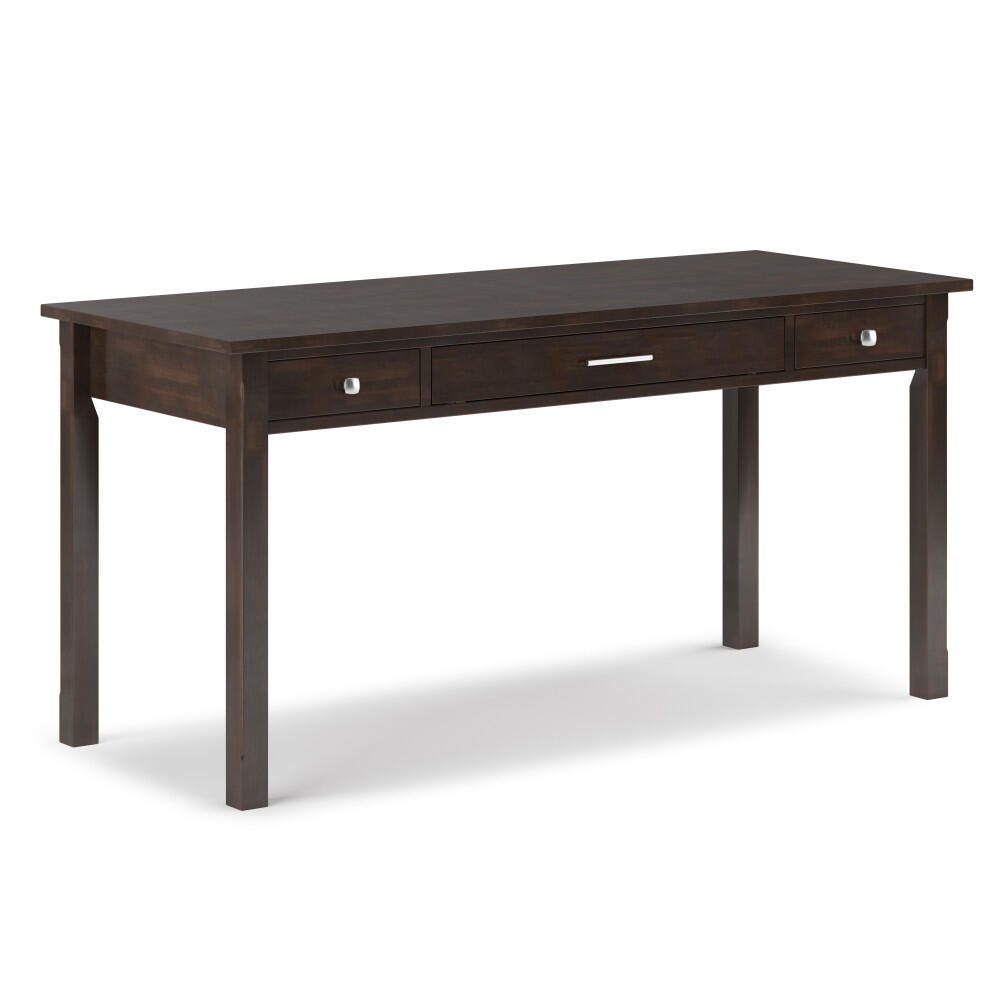 Avalon Contemporary 60" Wide Large Desk, Walnut Brown, large