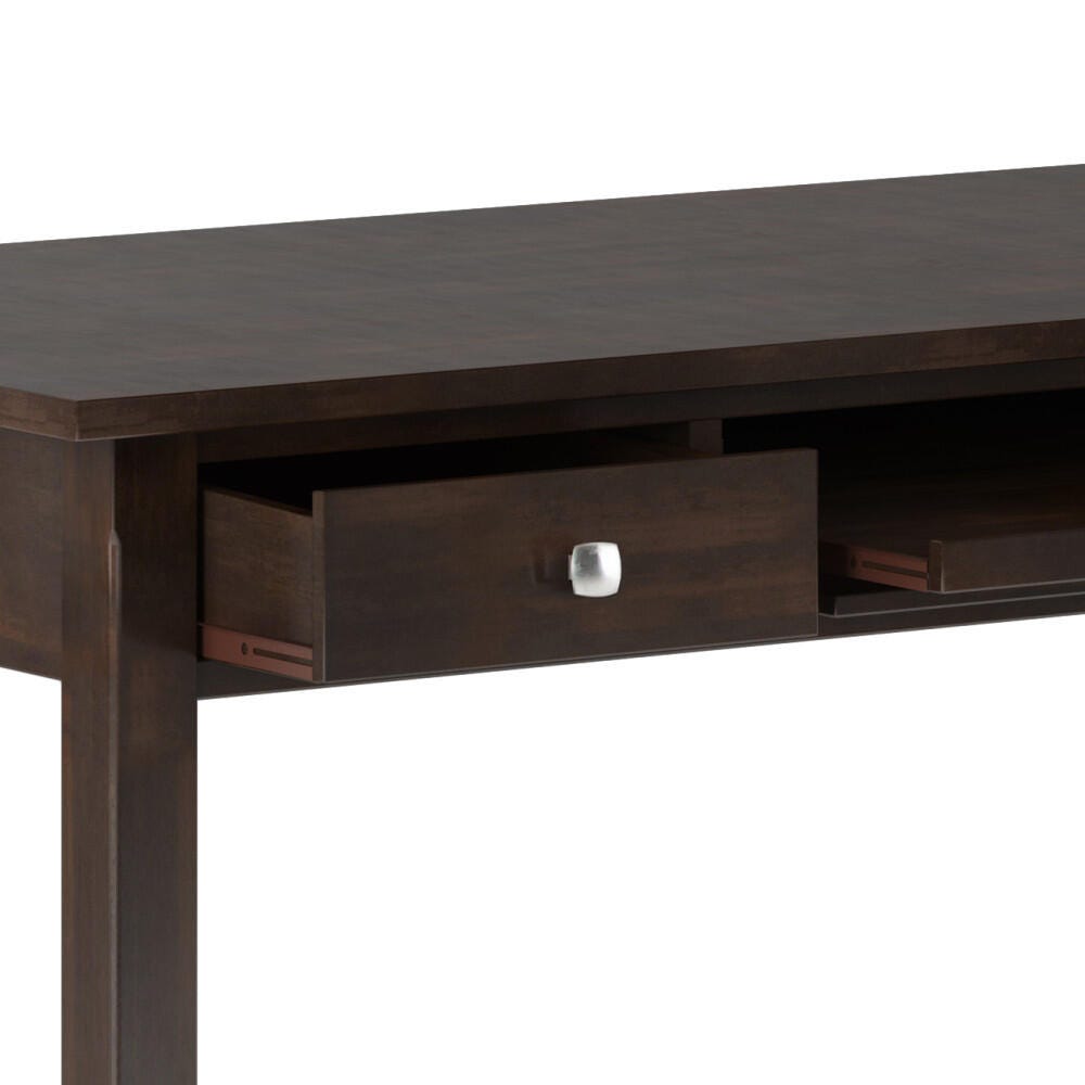 Avalon Contemporary 60" Wide Large Desk, Walnut Brown, large