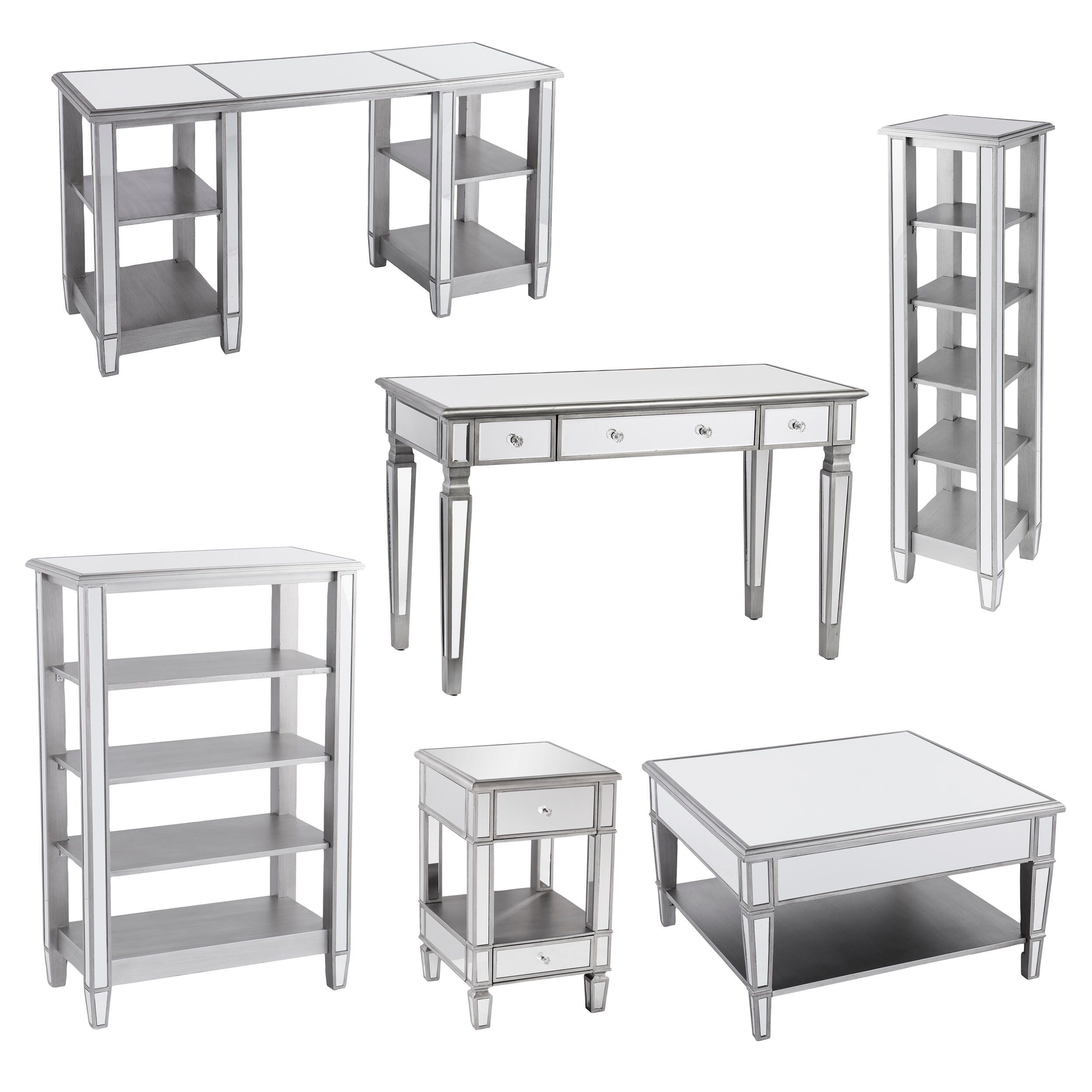Mysti Mirrored Desk, , large