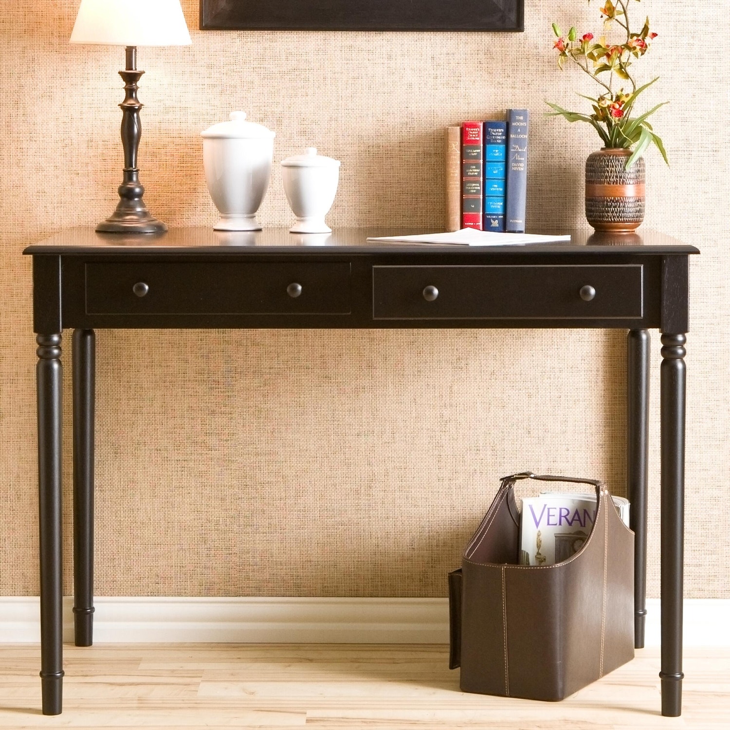 Southern Enterprises Furniture Corbin Writing 2-Drawer Desk