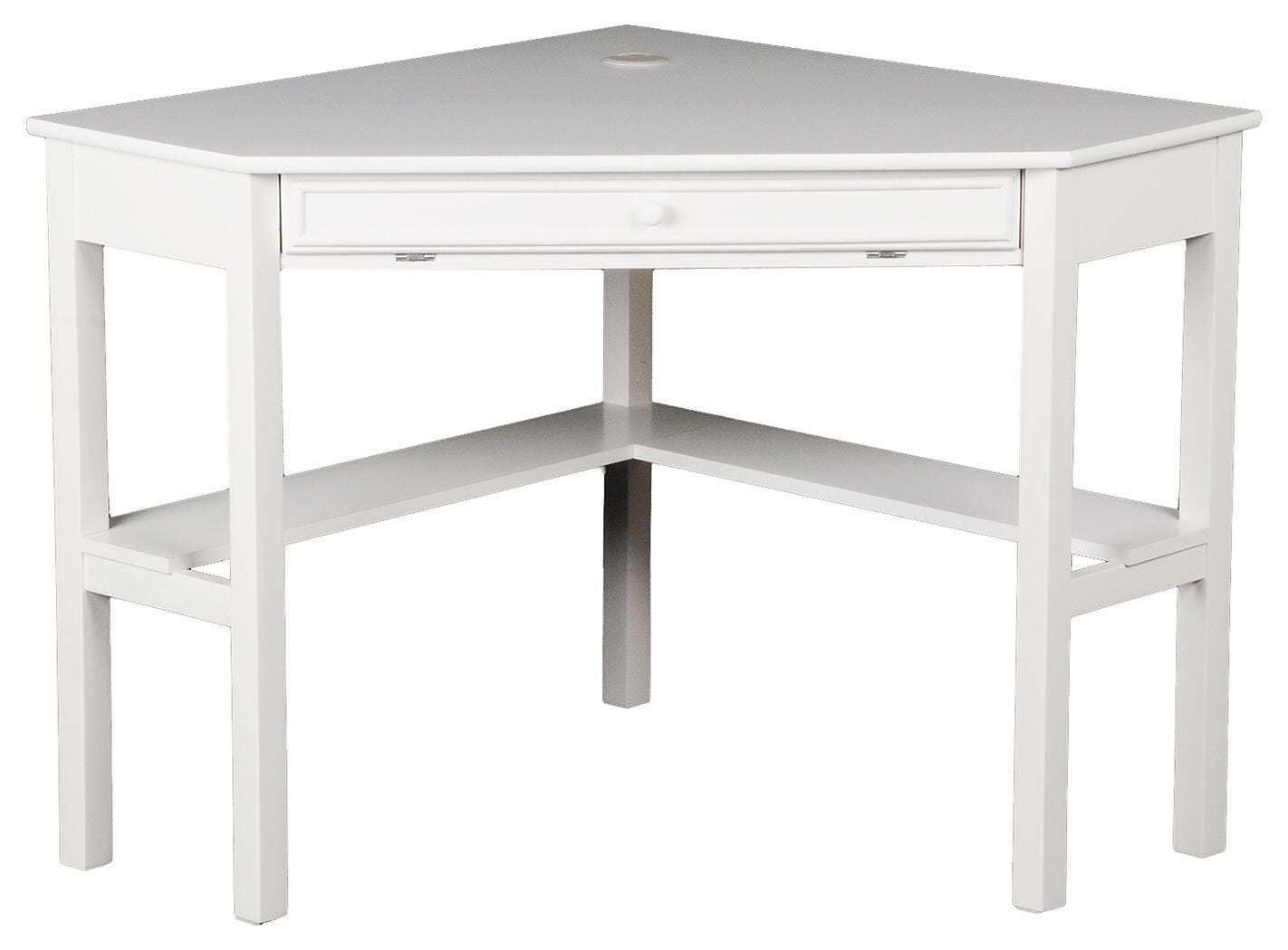 Meg Corner Computer Desk, White, large