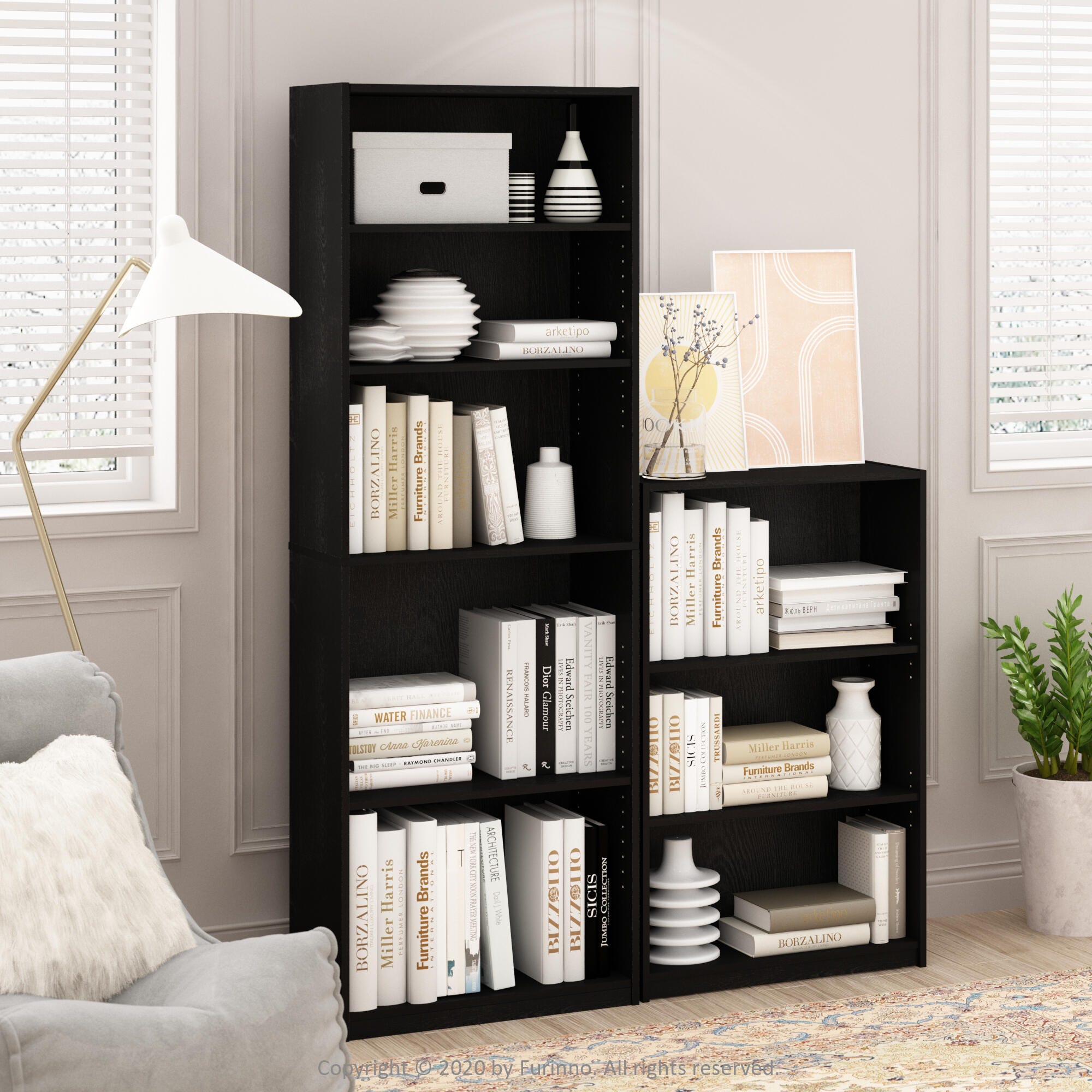 Furinno JAYA Simply Home 5-Shelf Bookcase, , large