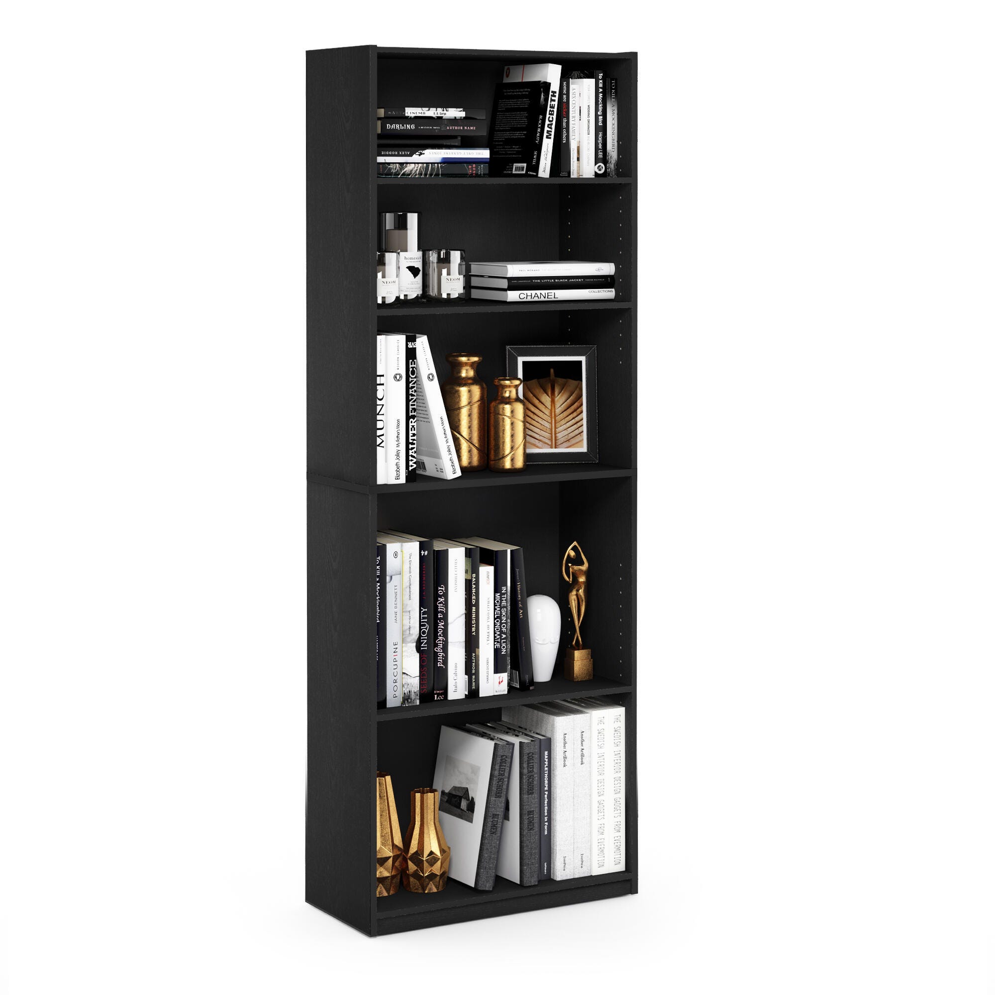 Furinno JAYA Simply Home 5-Shelf Bookcase, , large